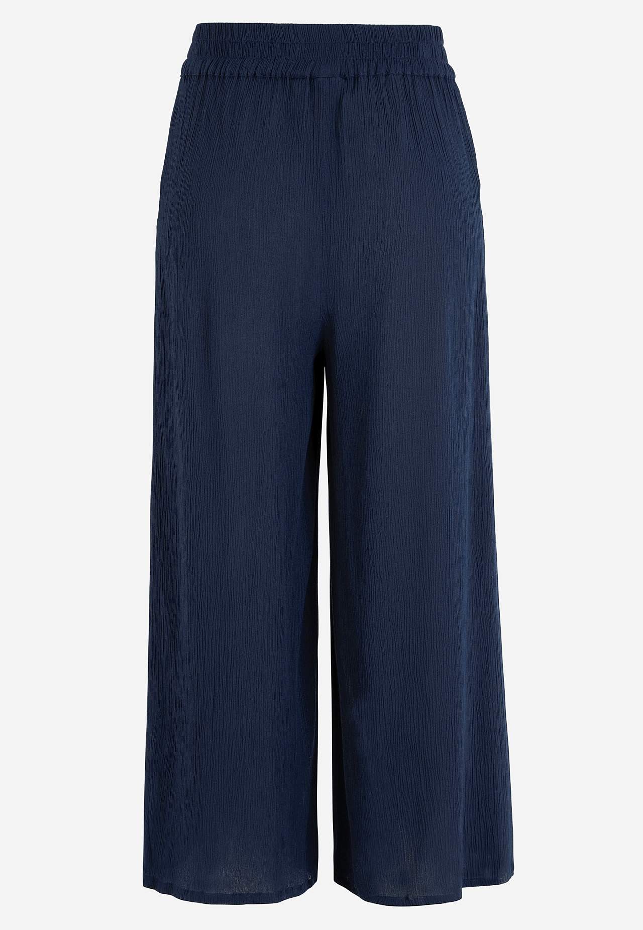 Crepe culotte trousers