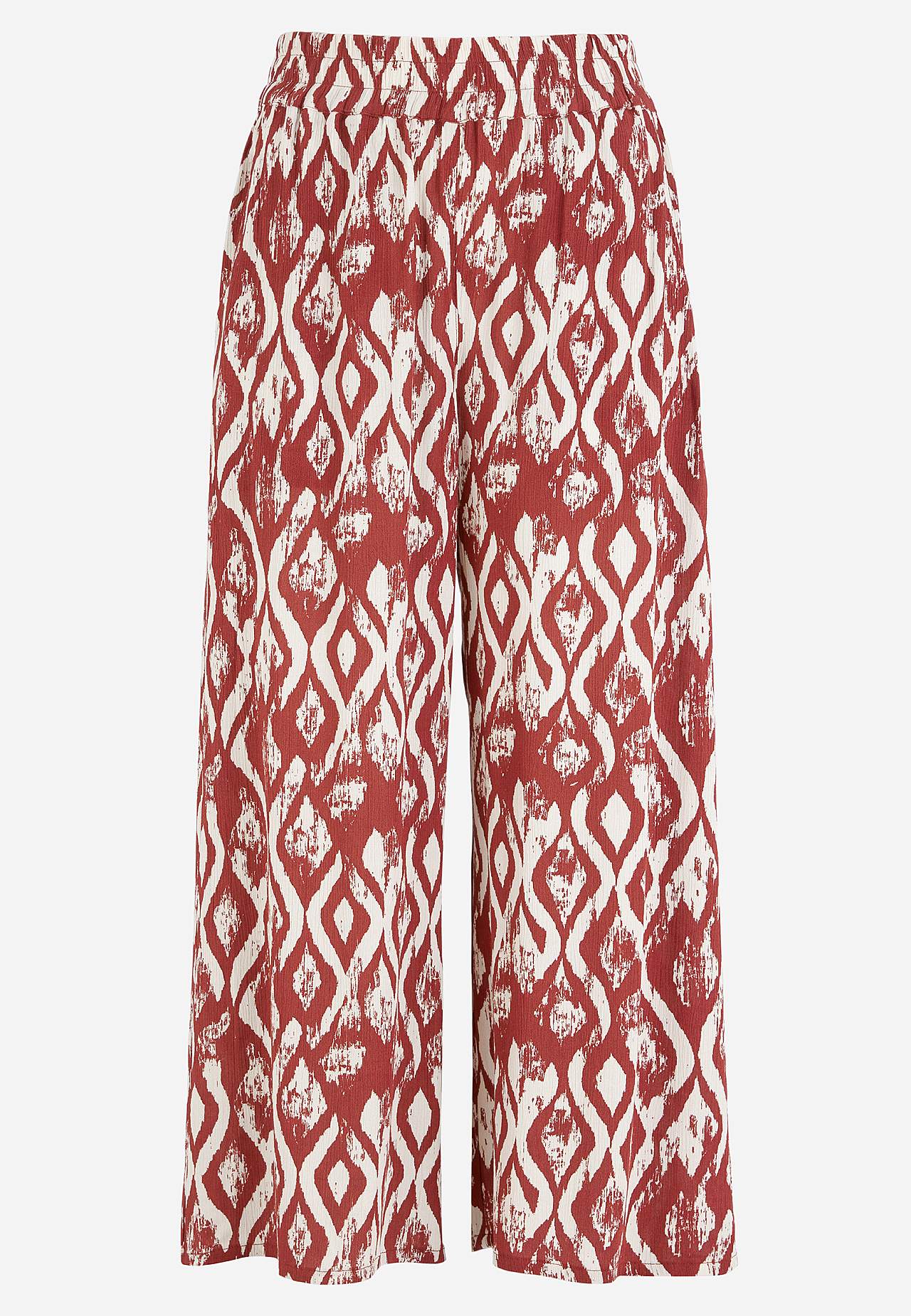 Crepe culotte trousers