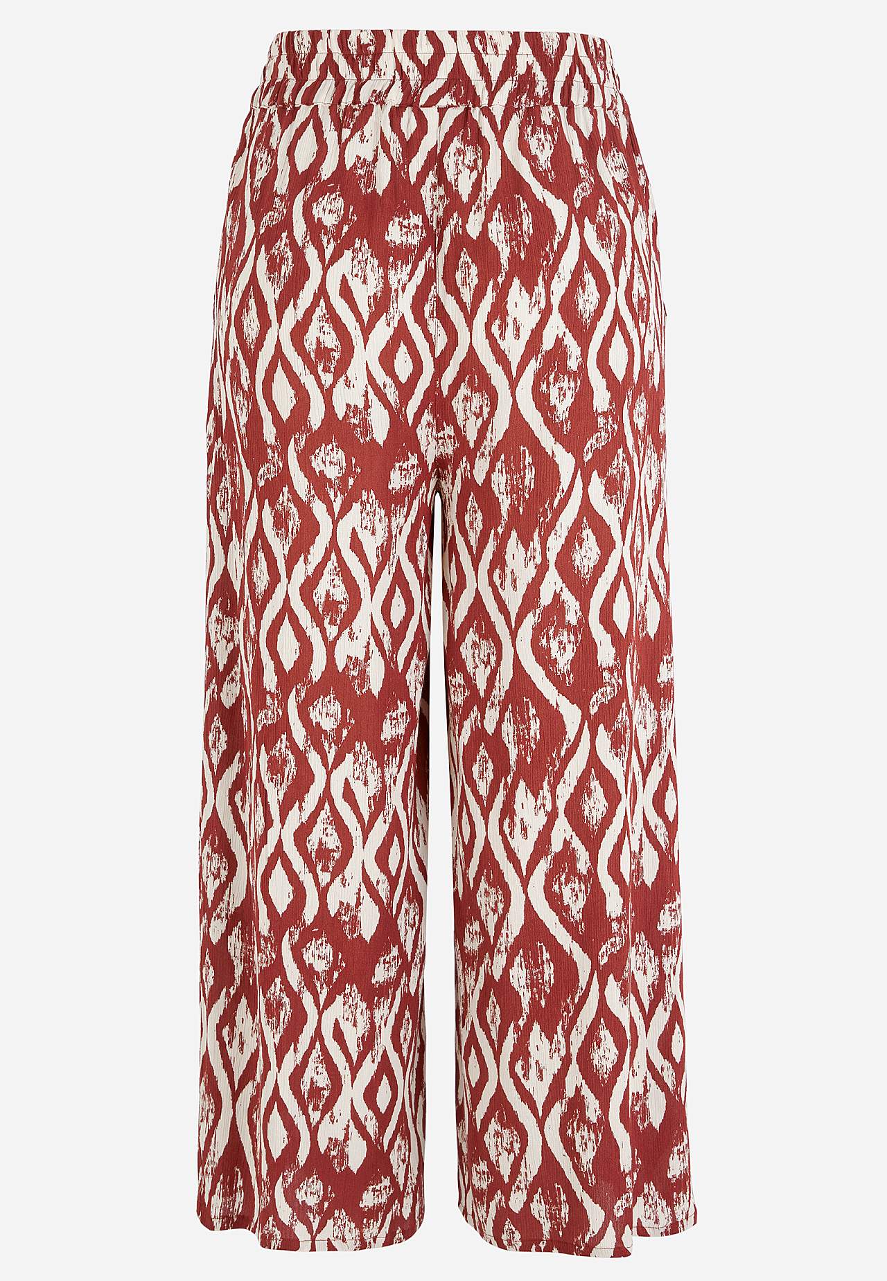 Crepe culotte trousers