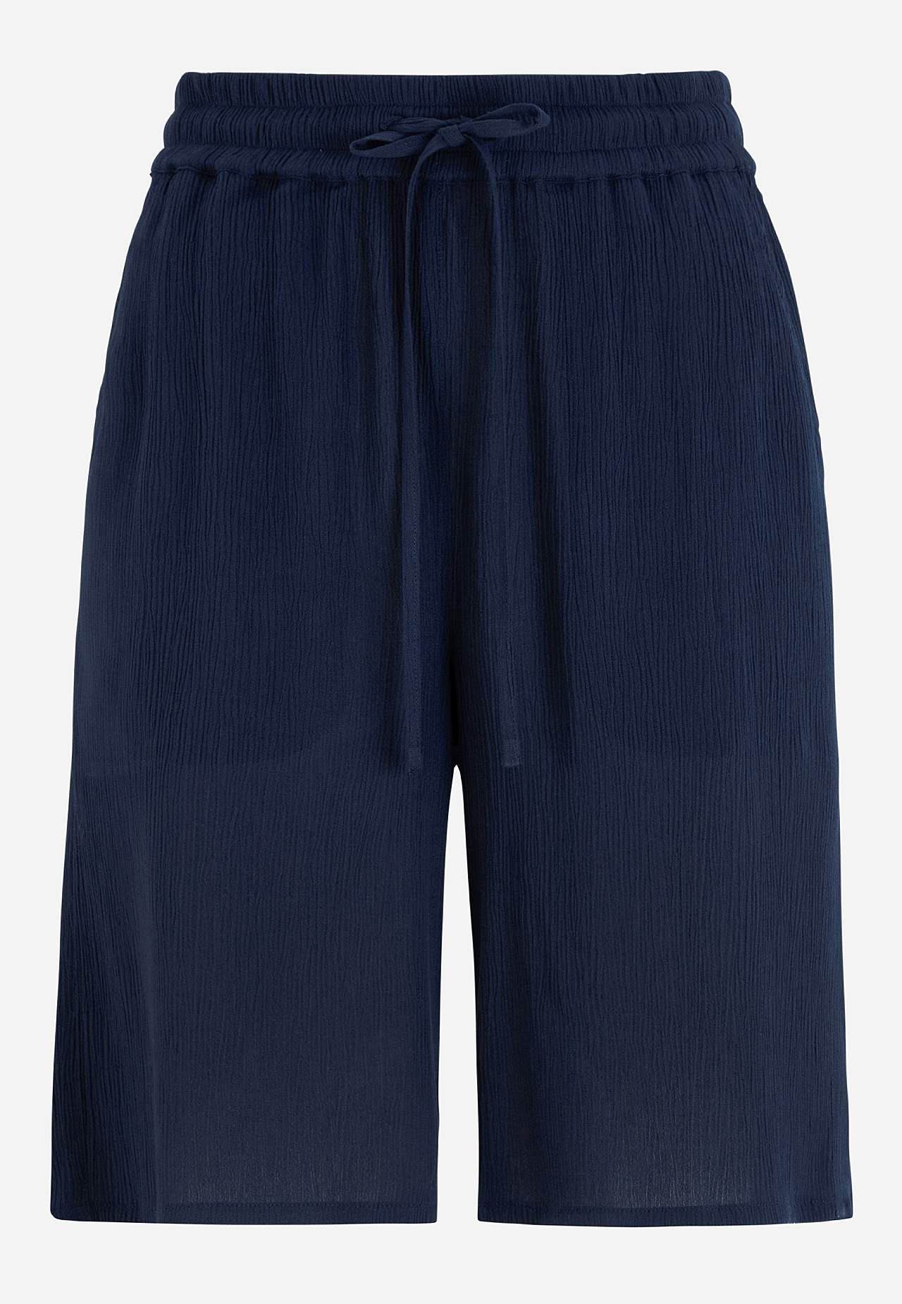 Shorts in viscose crepe
