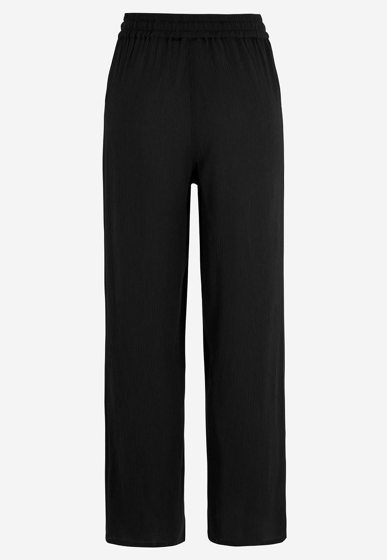 Trousers in viscose crepe