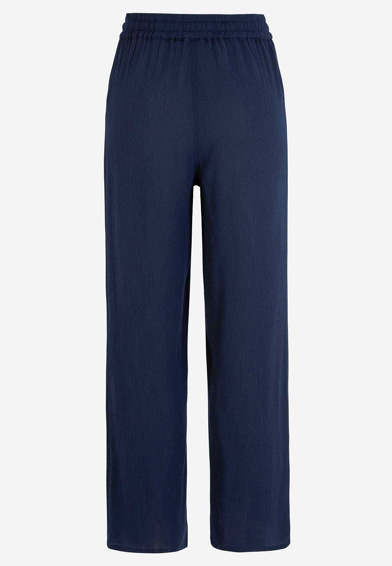 Trousers in viscose crepe