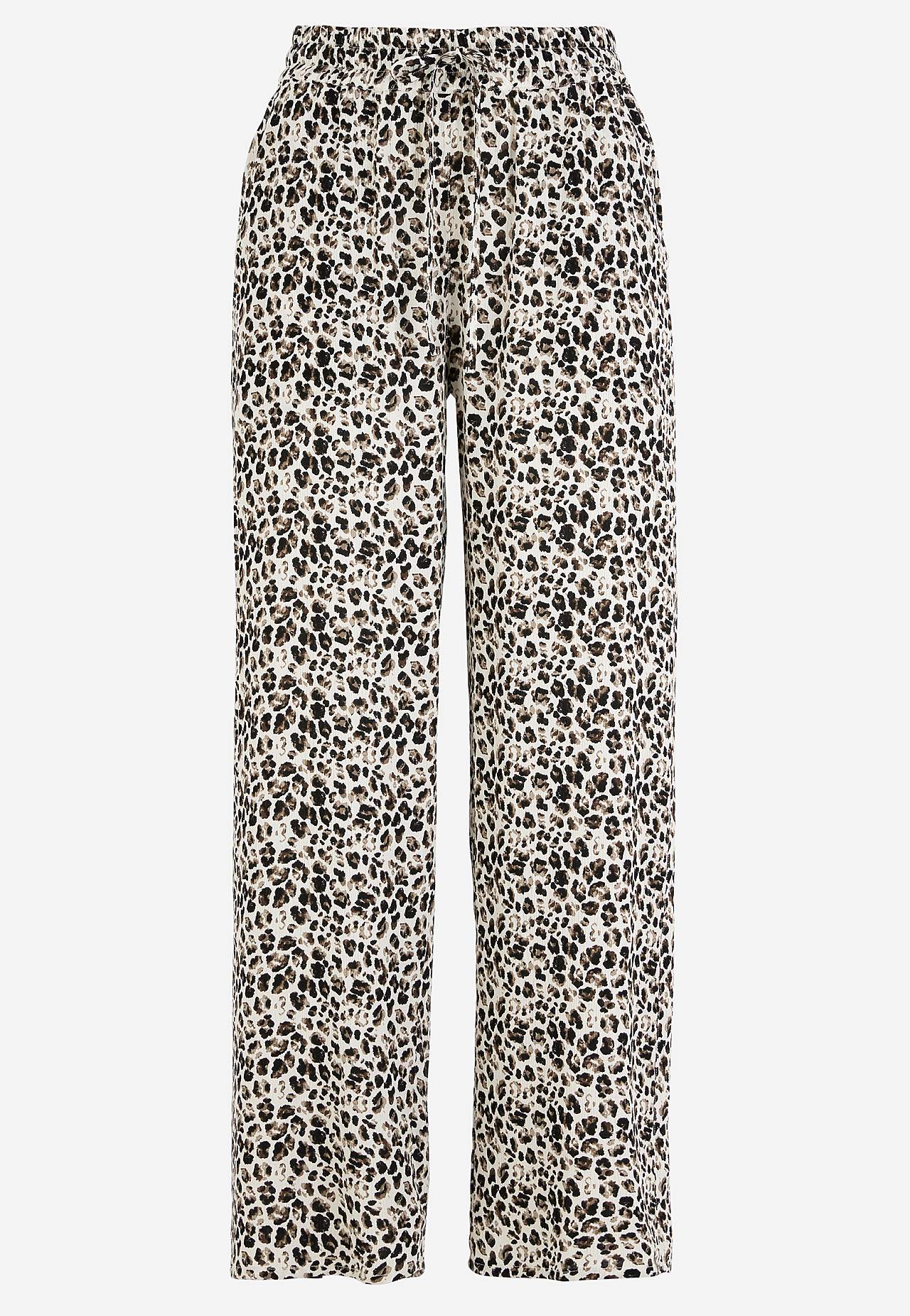 Trousers in viscose crepe