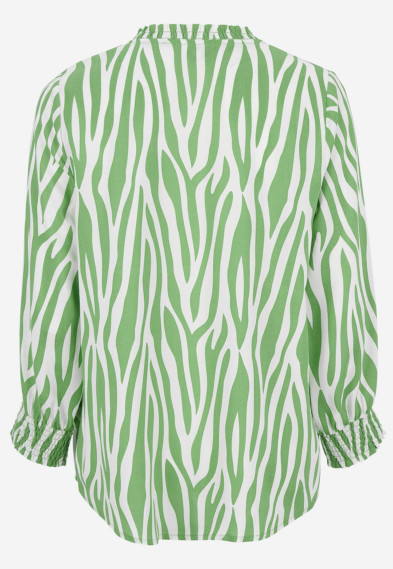 Woven, patterned blouse