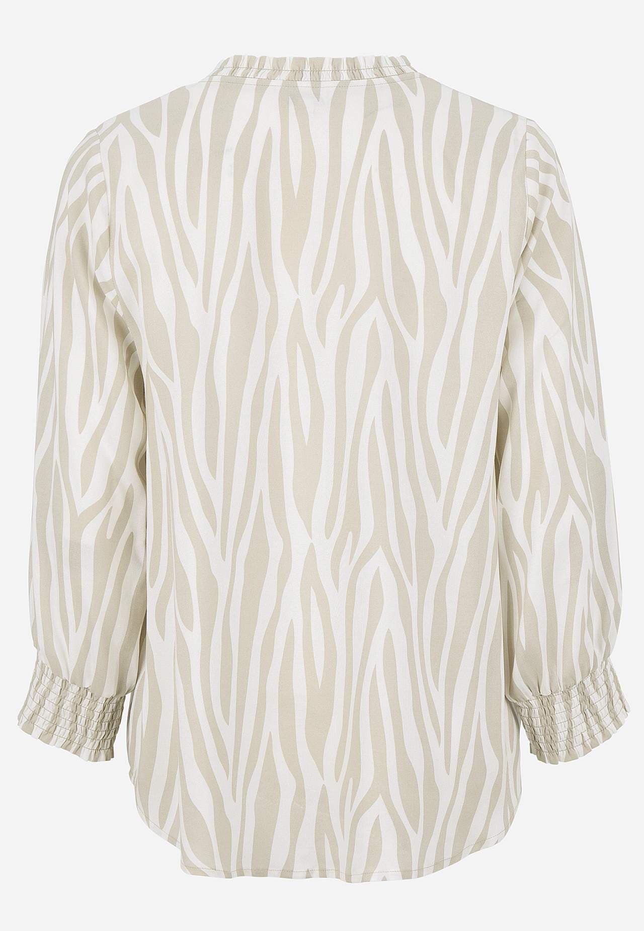 Woven, patterned blouse