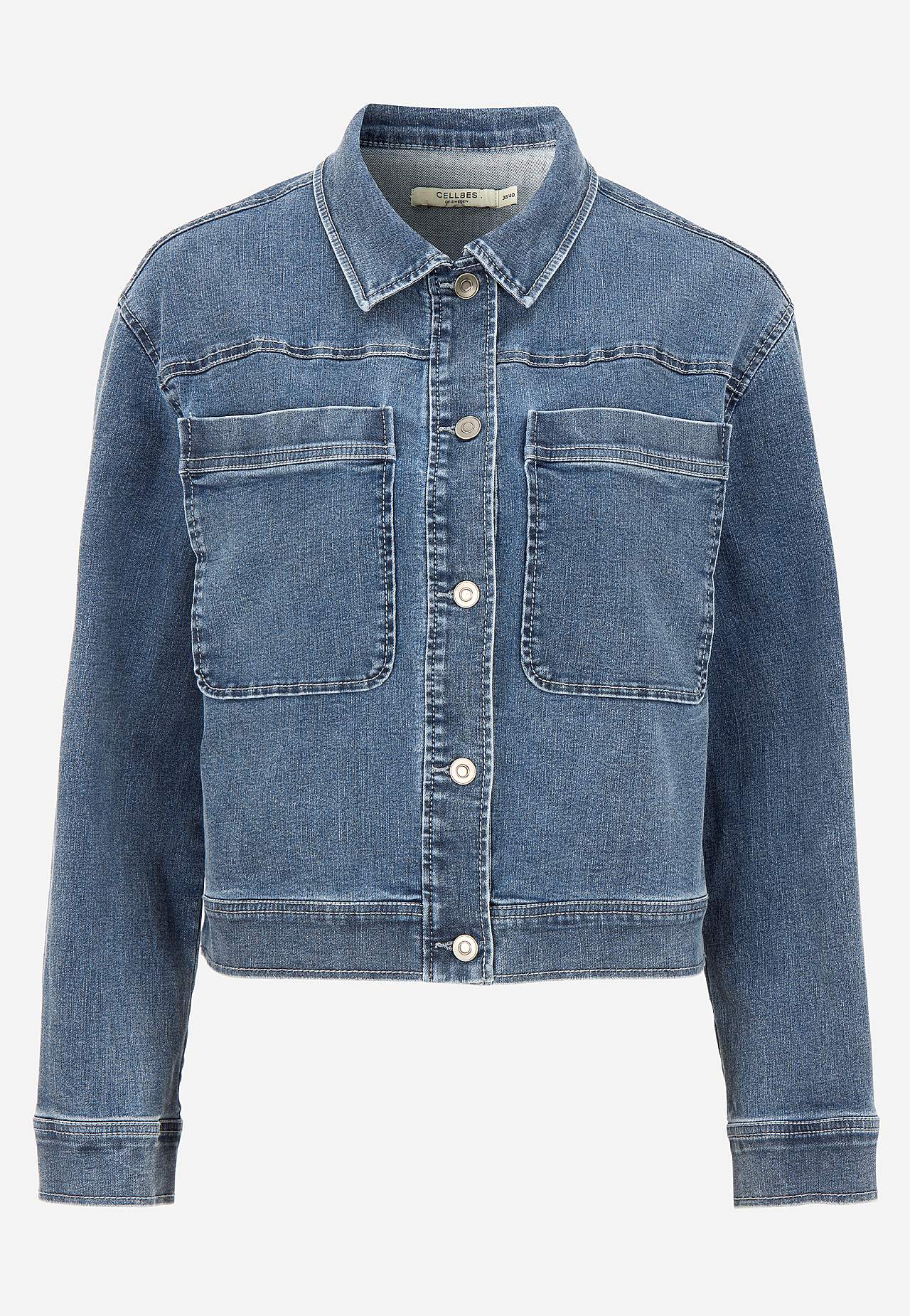 Denim jacket with stretch