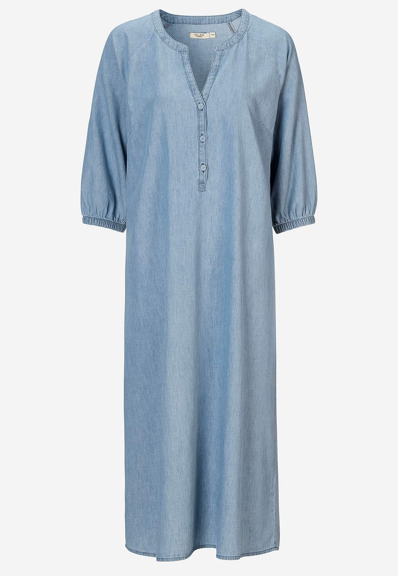 Denim dress with buttons