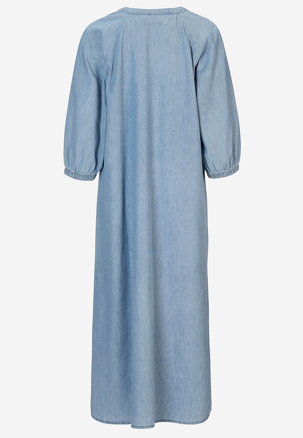 Denim dress with buttons