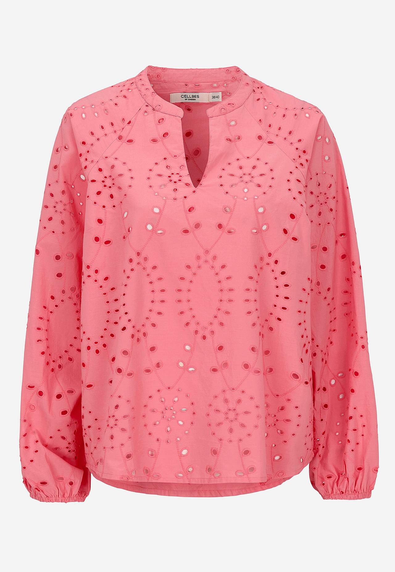 Bluse med broderi