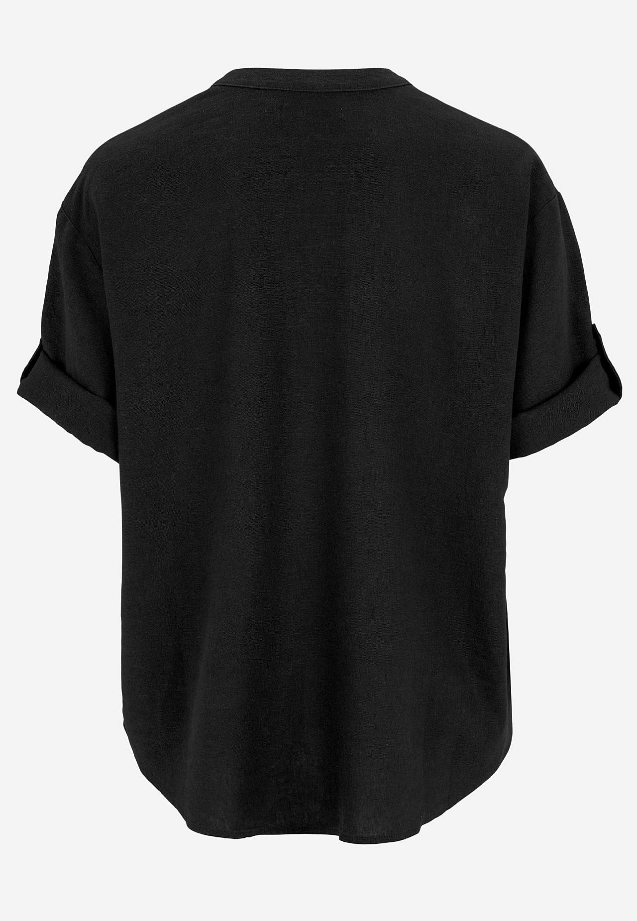 Blouse in linen mix