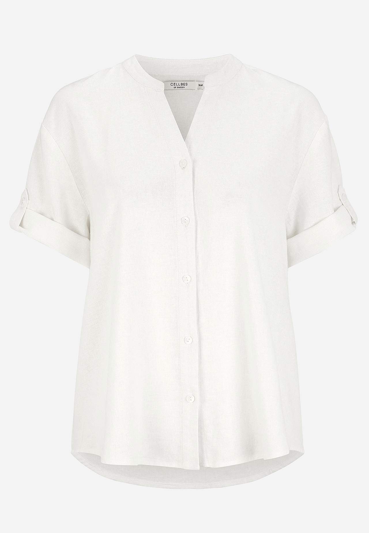 Blouse in linen mix
