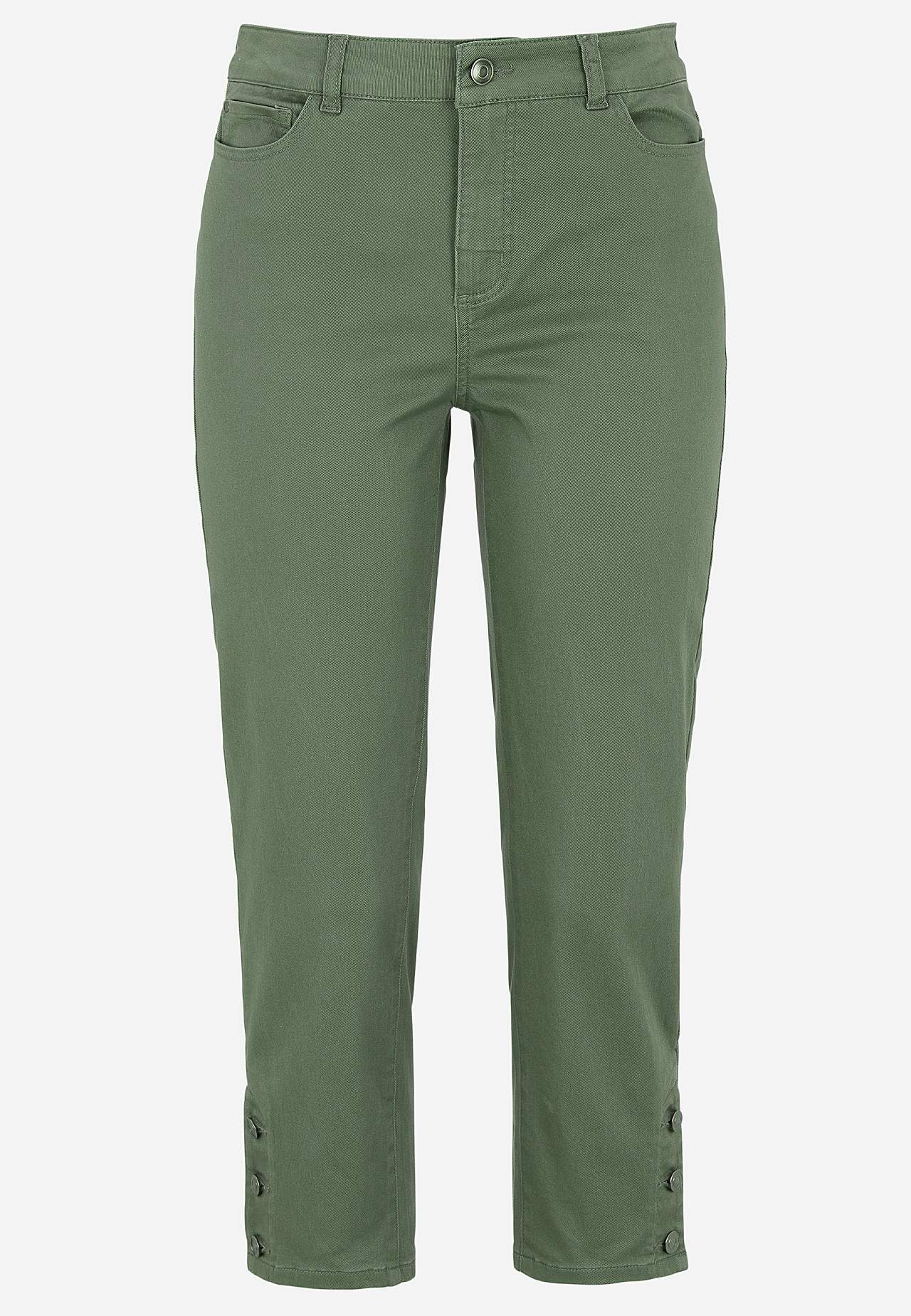 Crop jeans with five-pocket design