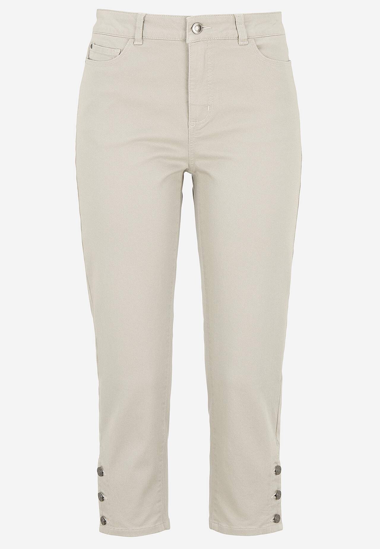 Crop jeans with five-pocket design