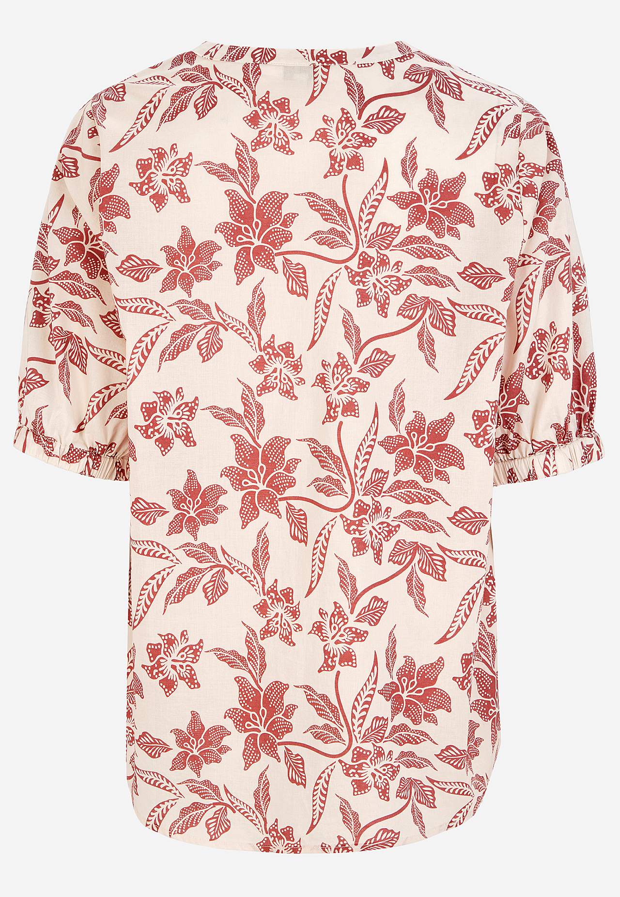 Woven, patterned blouse