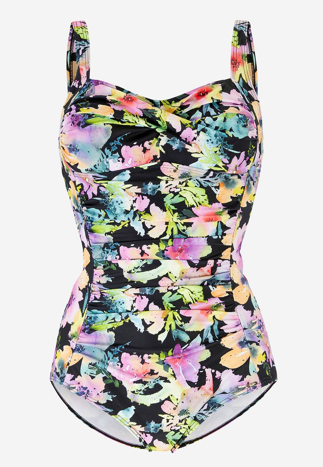 Draped shaping swimsuit