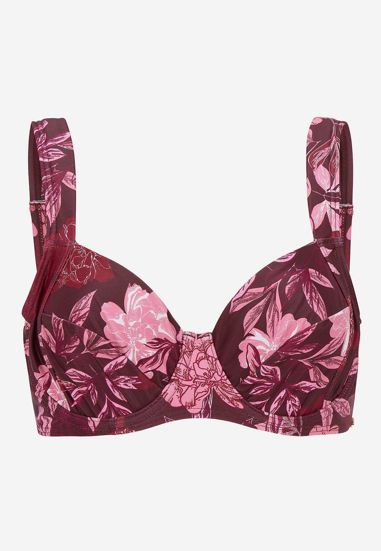 Patterned bikini bra
