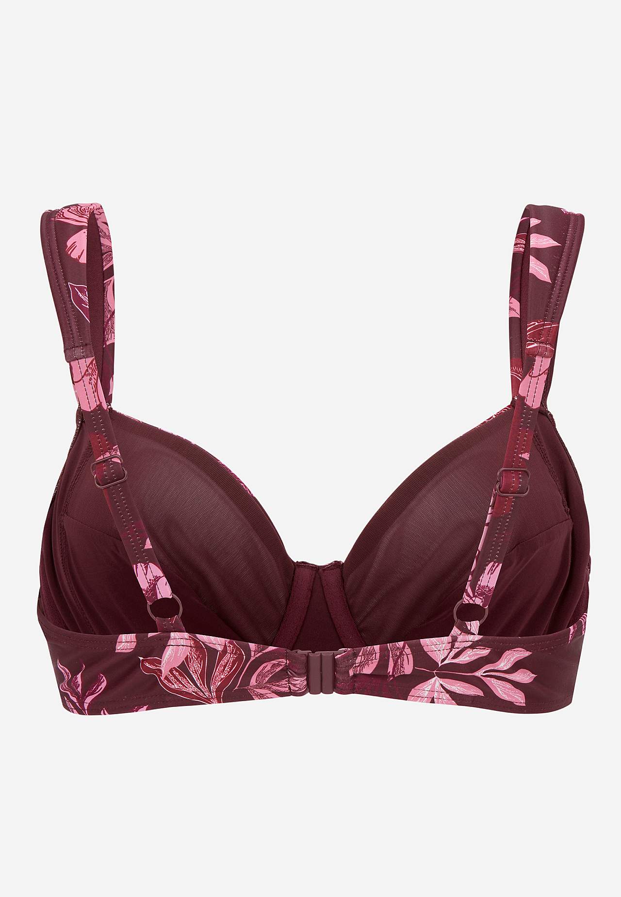 Patterned bikini bra
