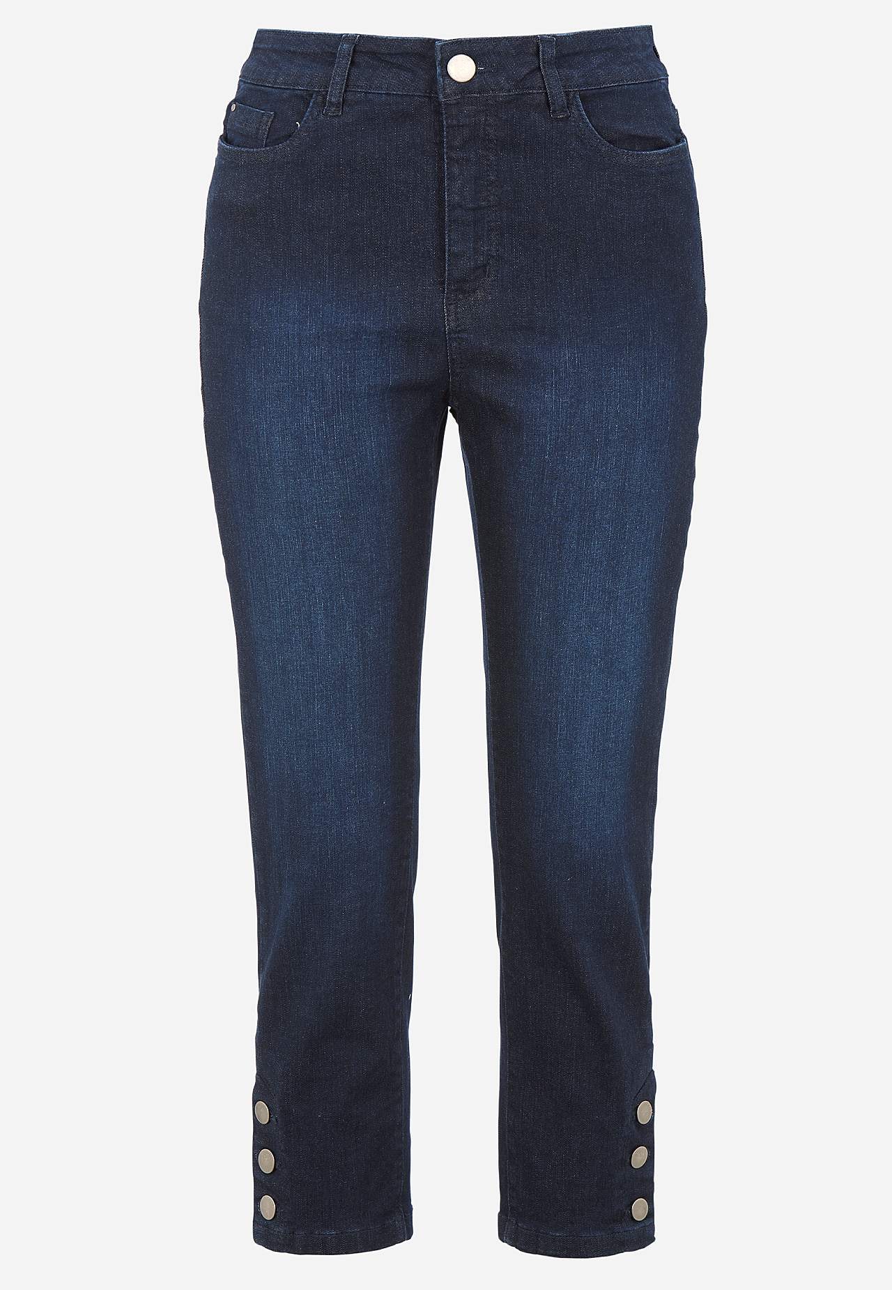 Crop jeans with five-pocket design