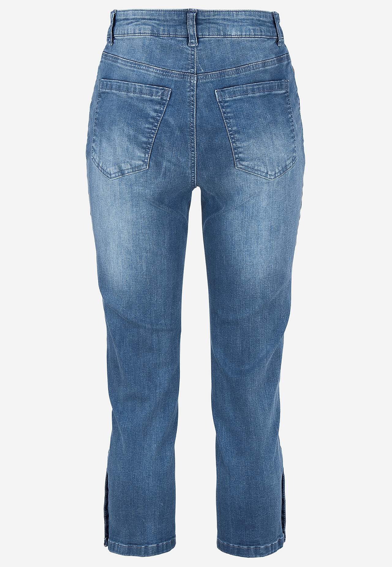 Crop jeans with five-pocket design