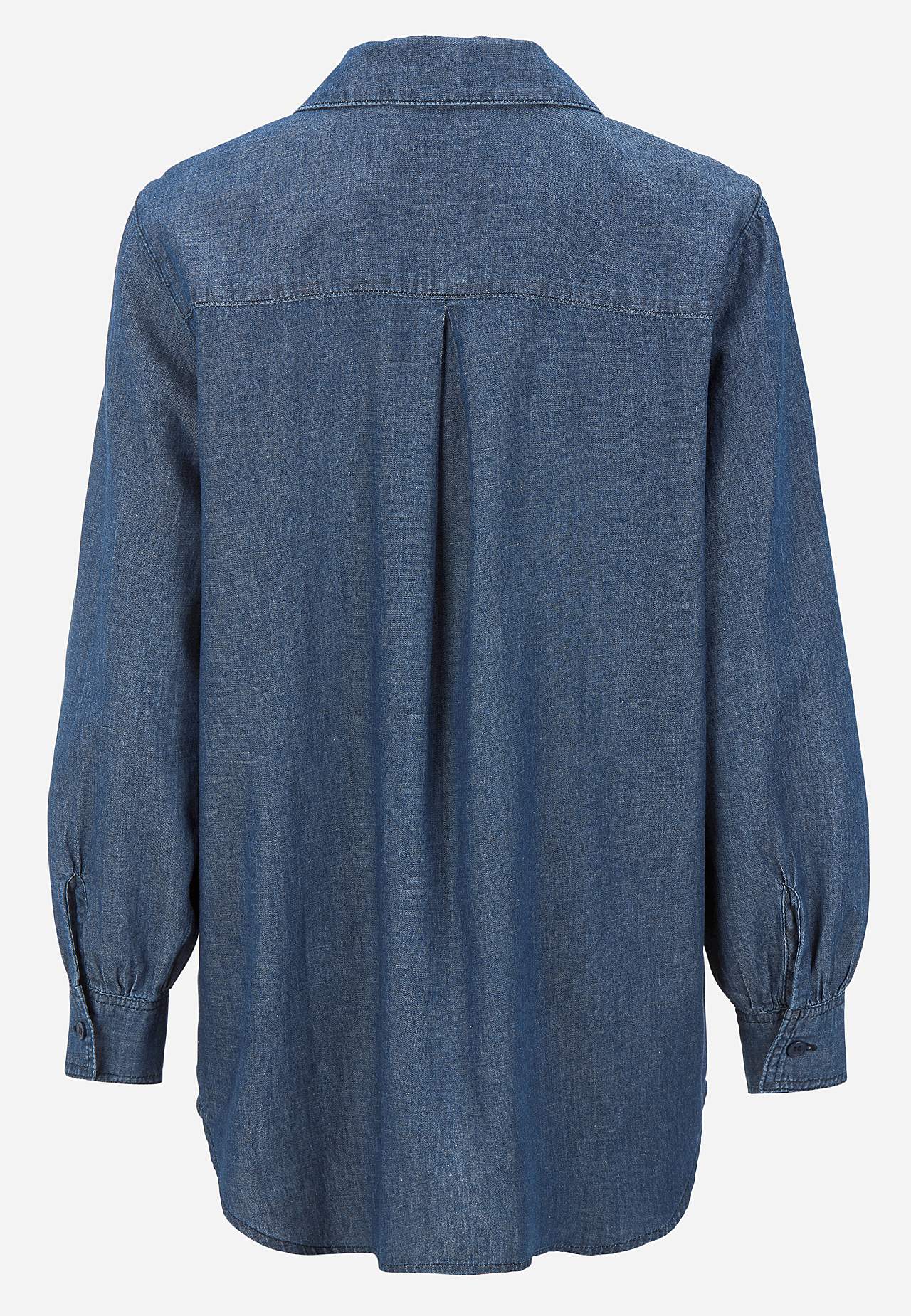 Denim shirt with buttons
