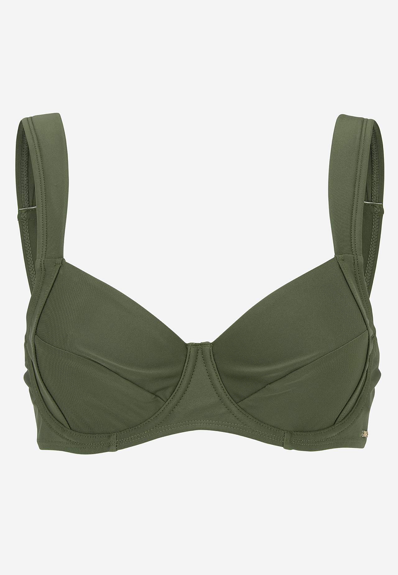 Solid color bikini bra