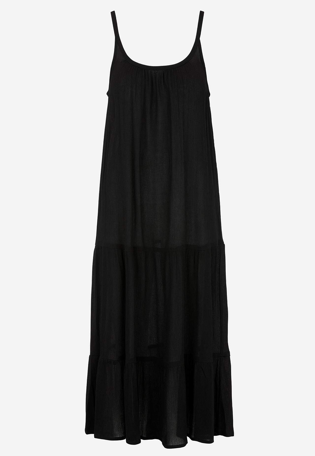 Beach dress with flounces