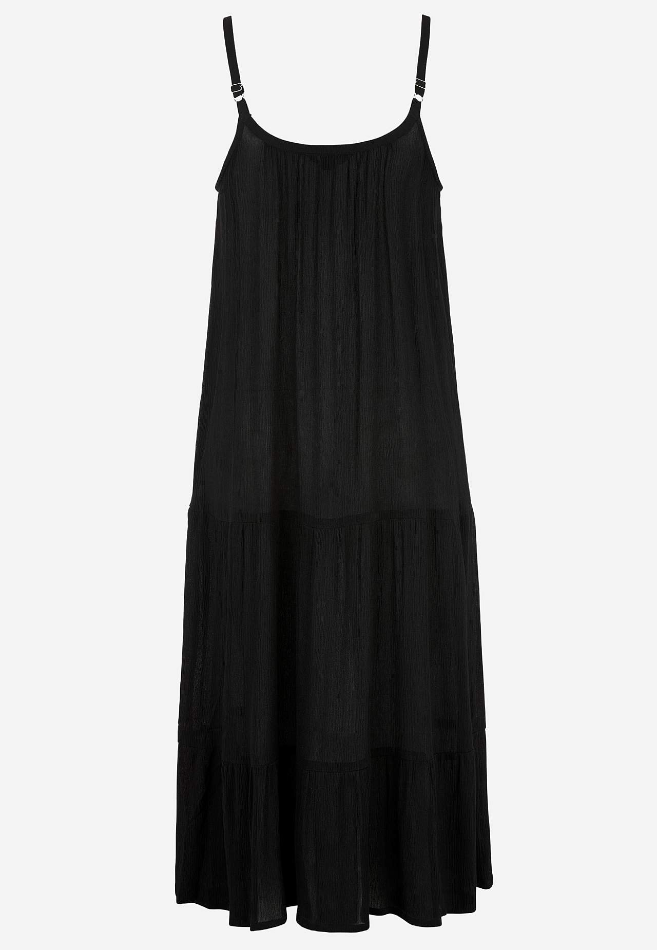 Beach dress with flounces