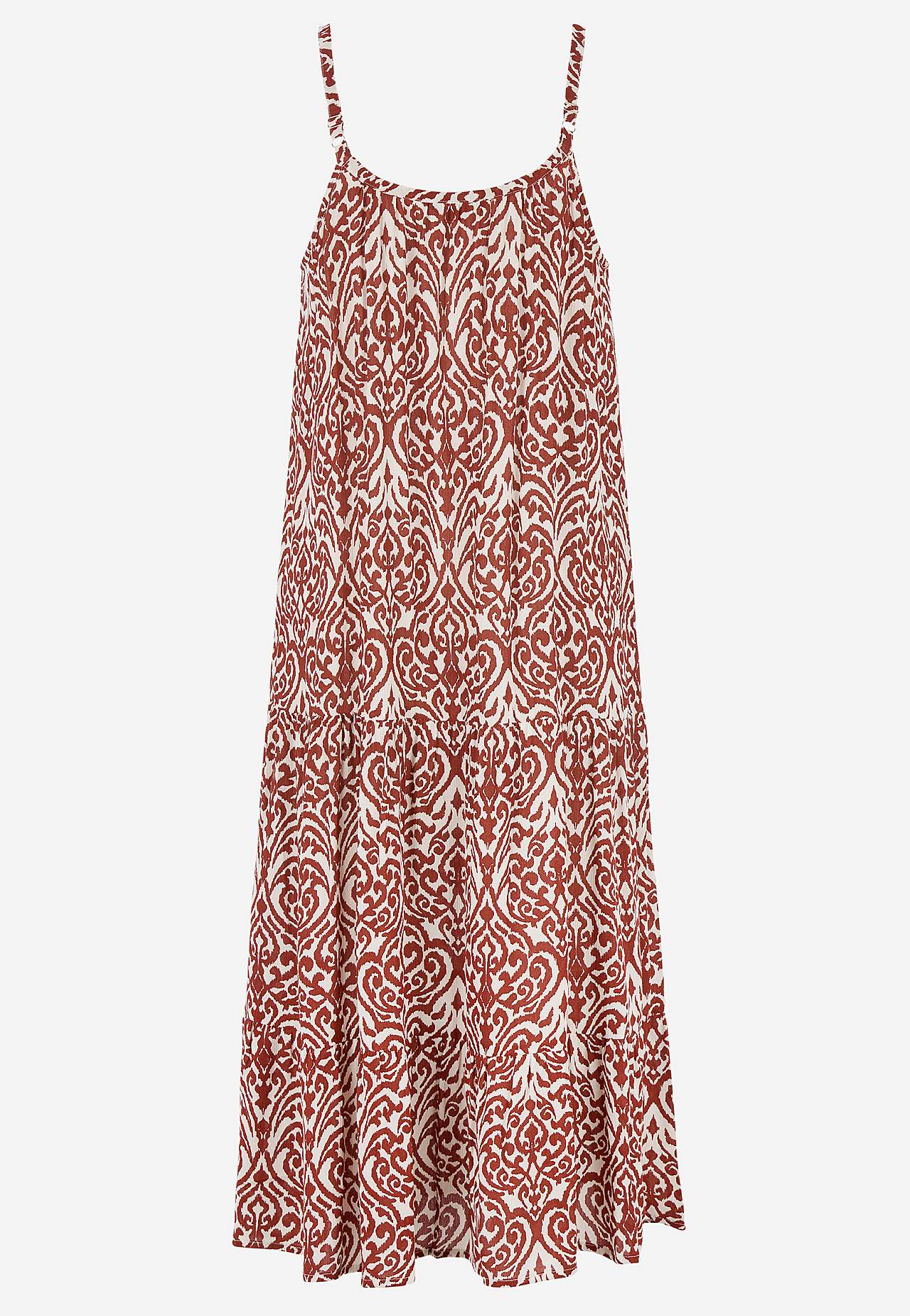 Beach dress with flounces