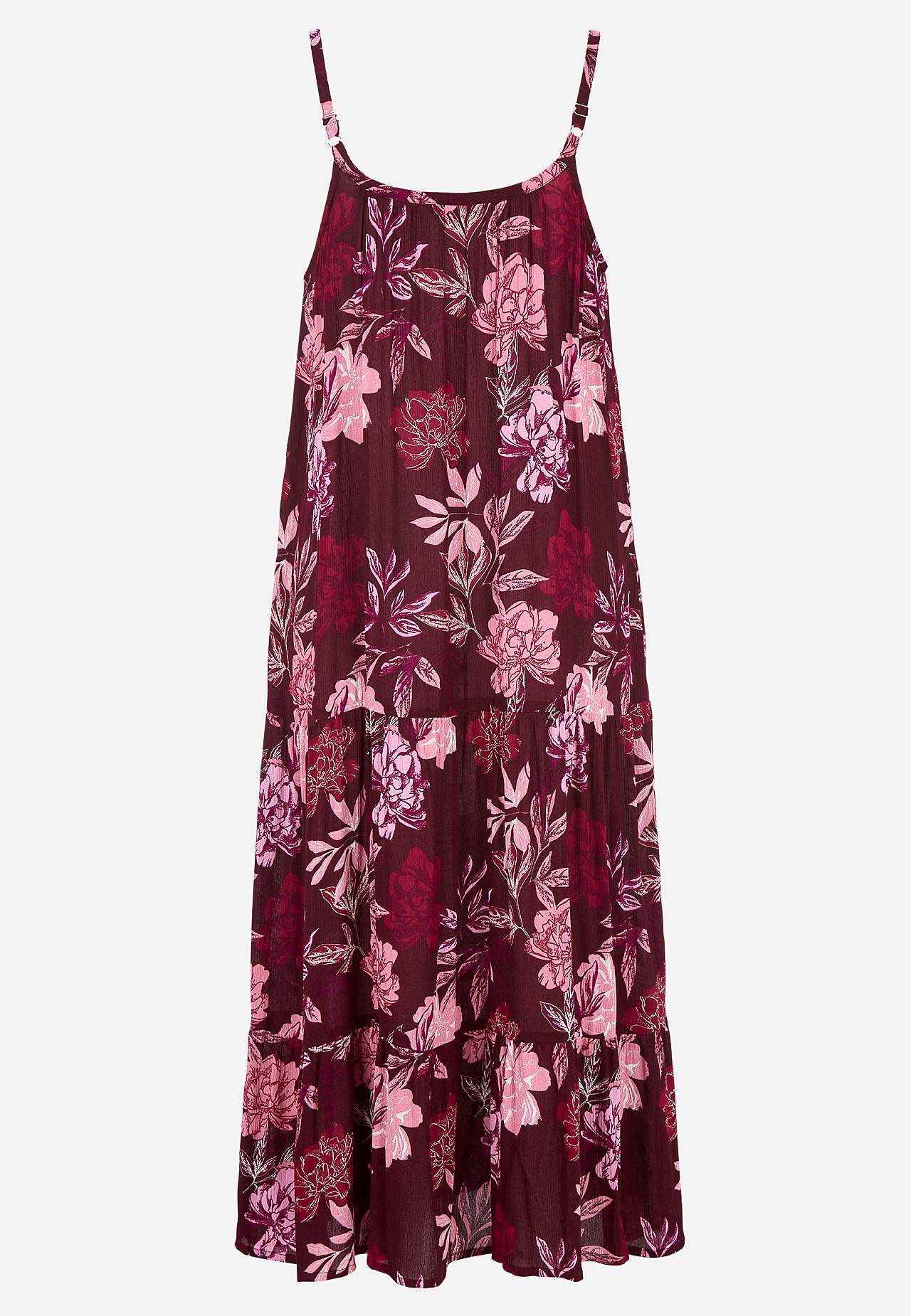 Beach dress with flounces