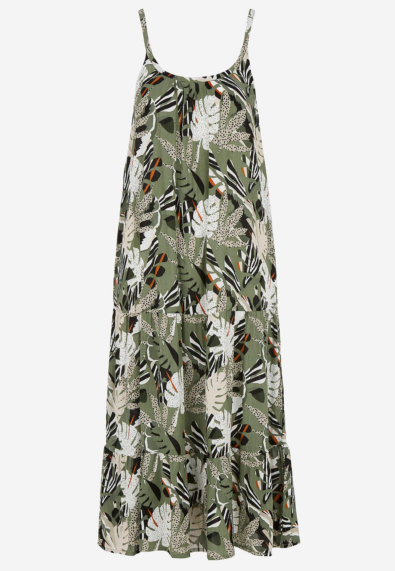 Beach dress with flounces