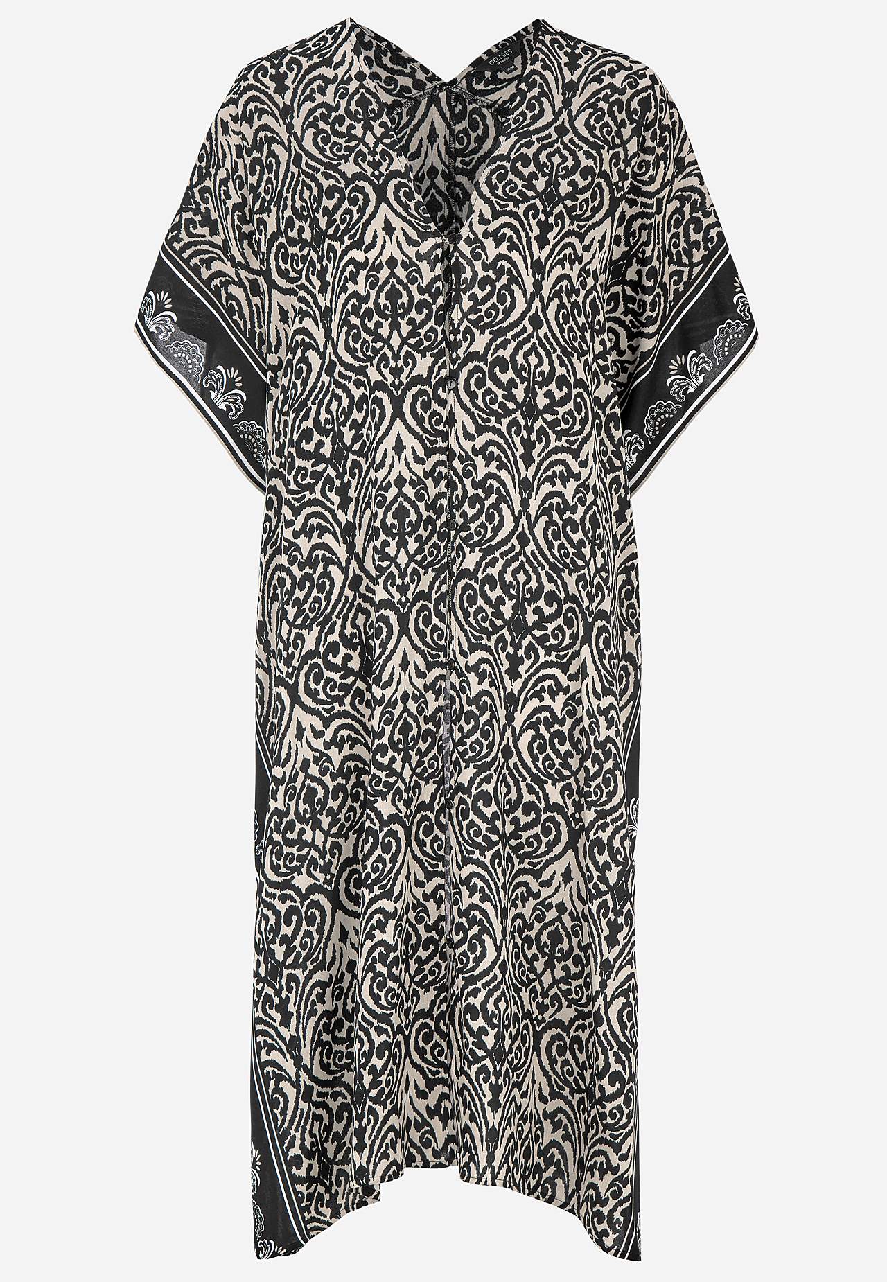 Beach caftan with buttons