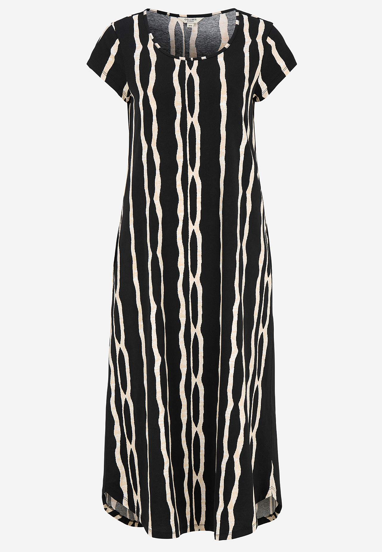 Patterned jersey dress with pockets