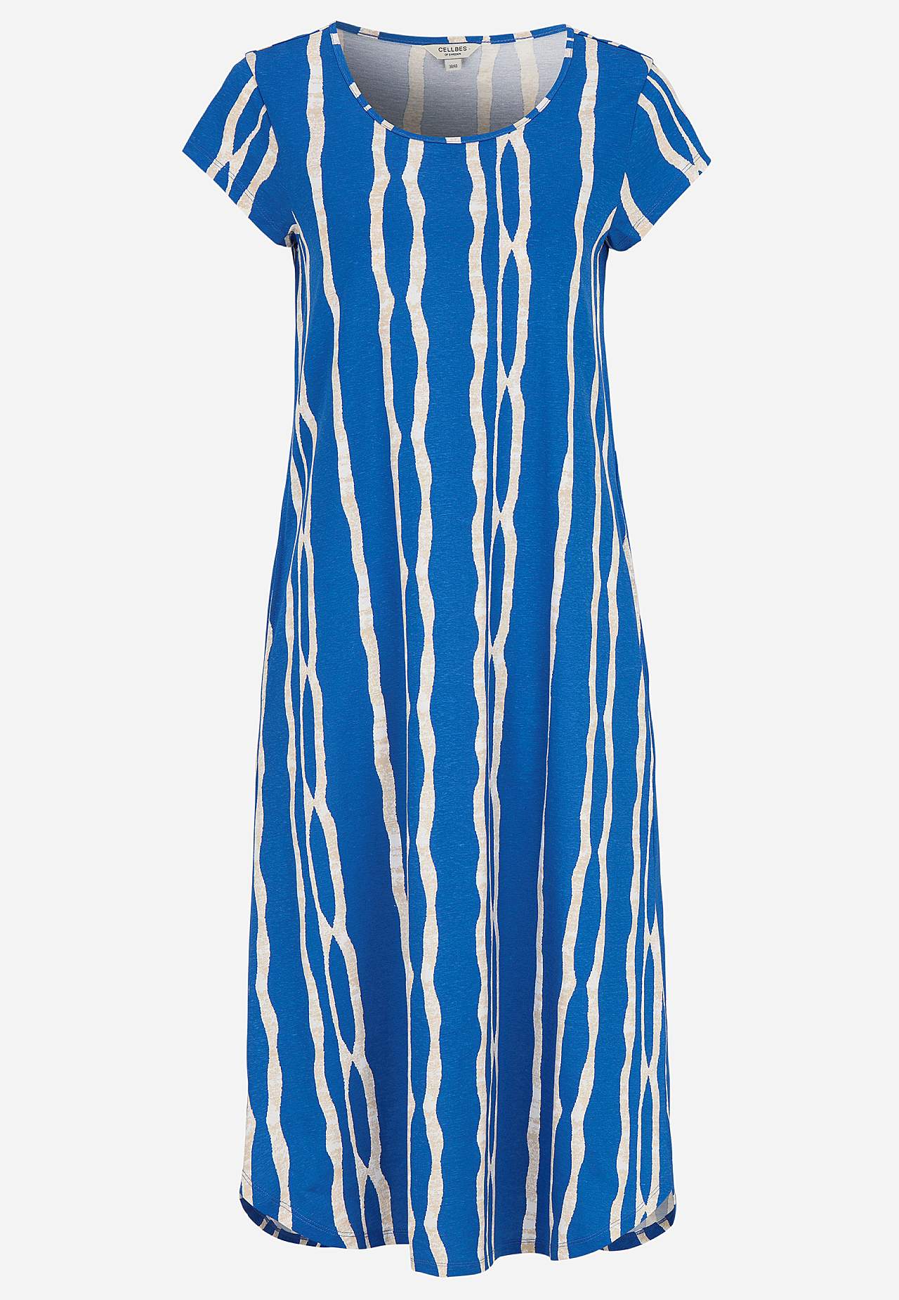 Patterned jersey dress with pockets