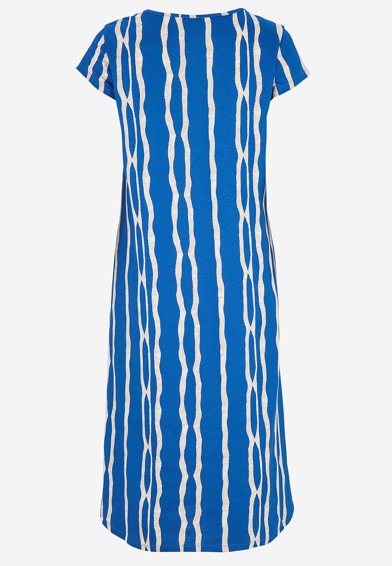 Patterned jersey dress with pockets