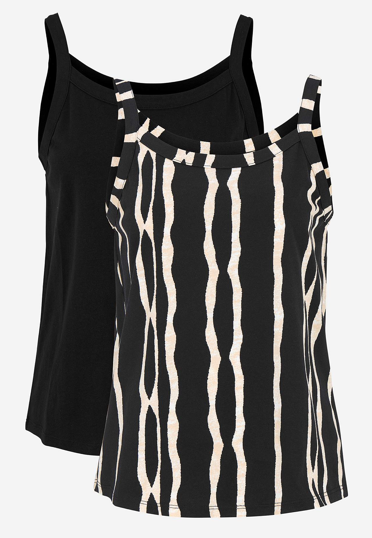 Tank in organic cotton 2-pack