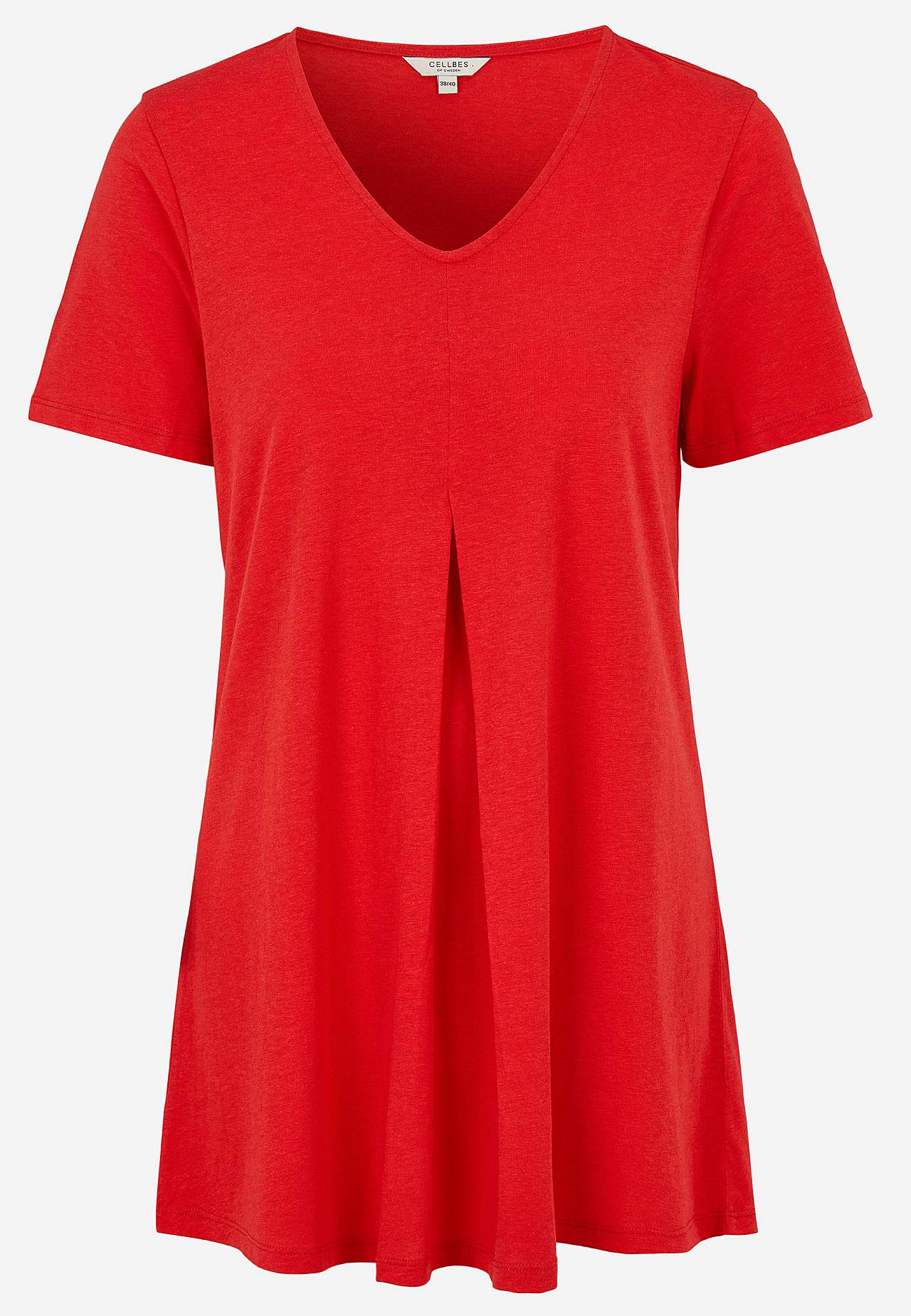 Jersey tuniq with flattering pleat