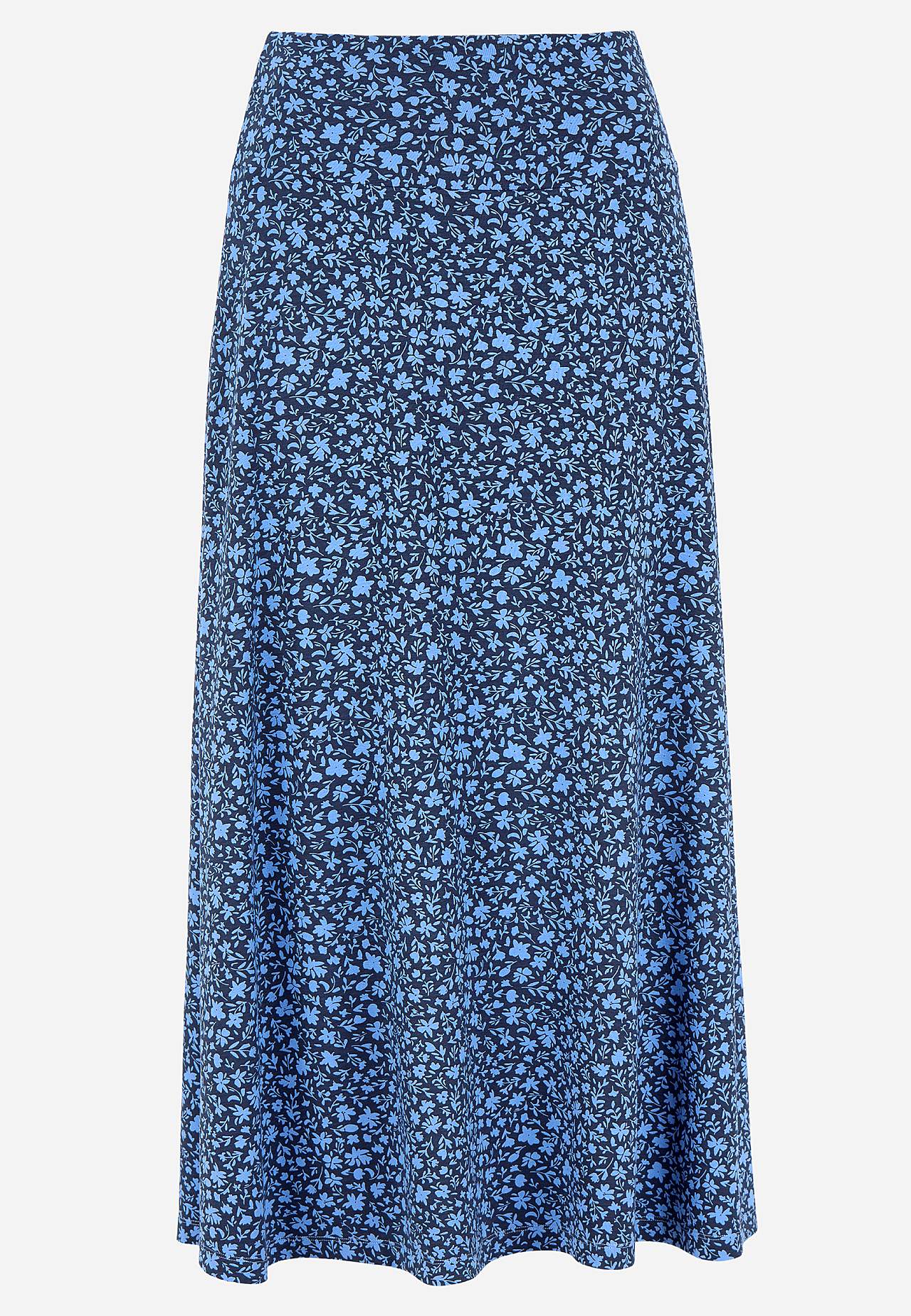 Long, flared jersey skirt