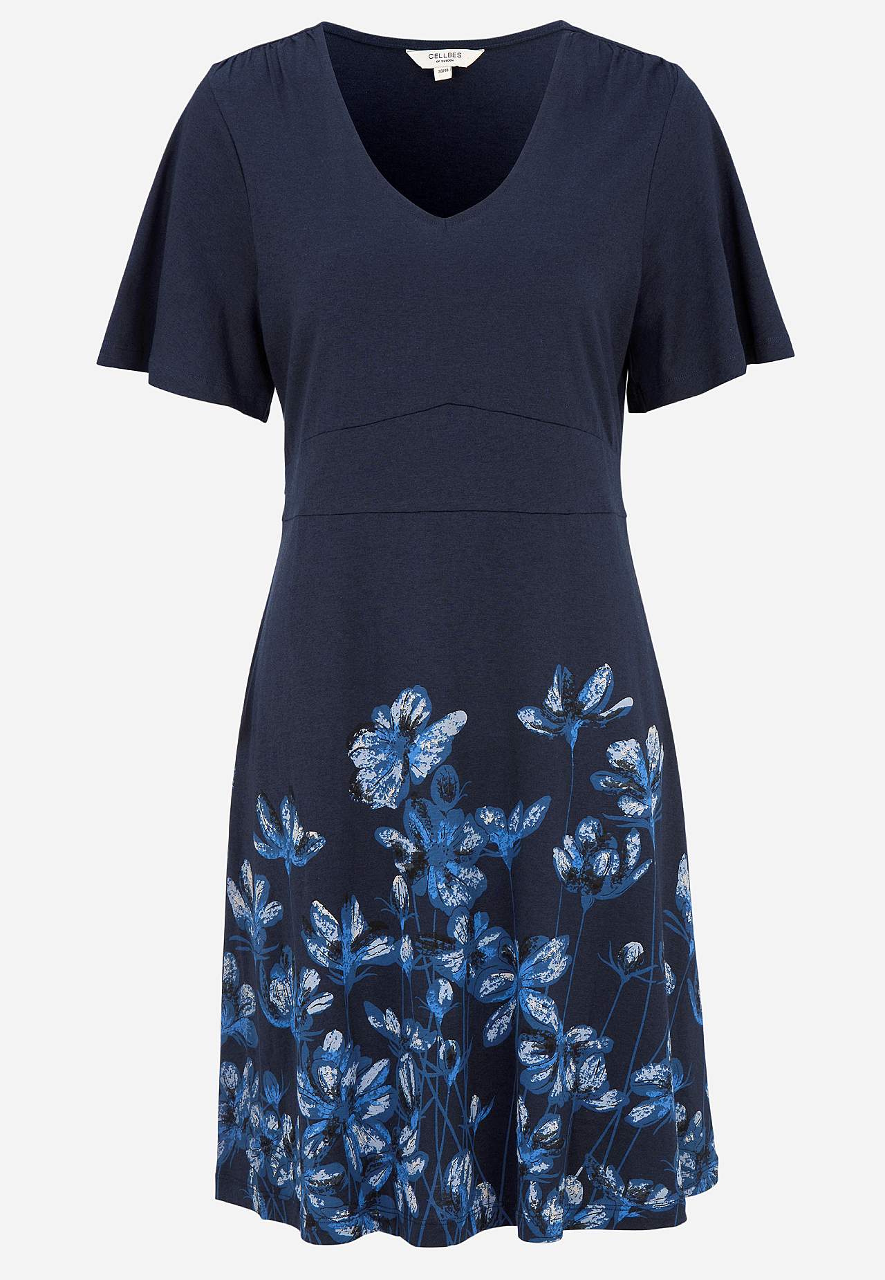 Jersey dress with floral pattern