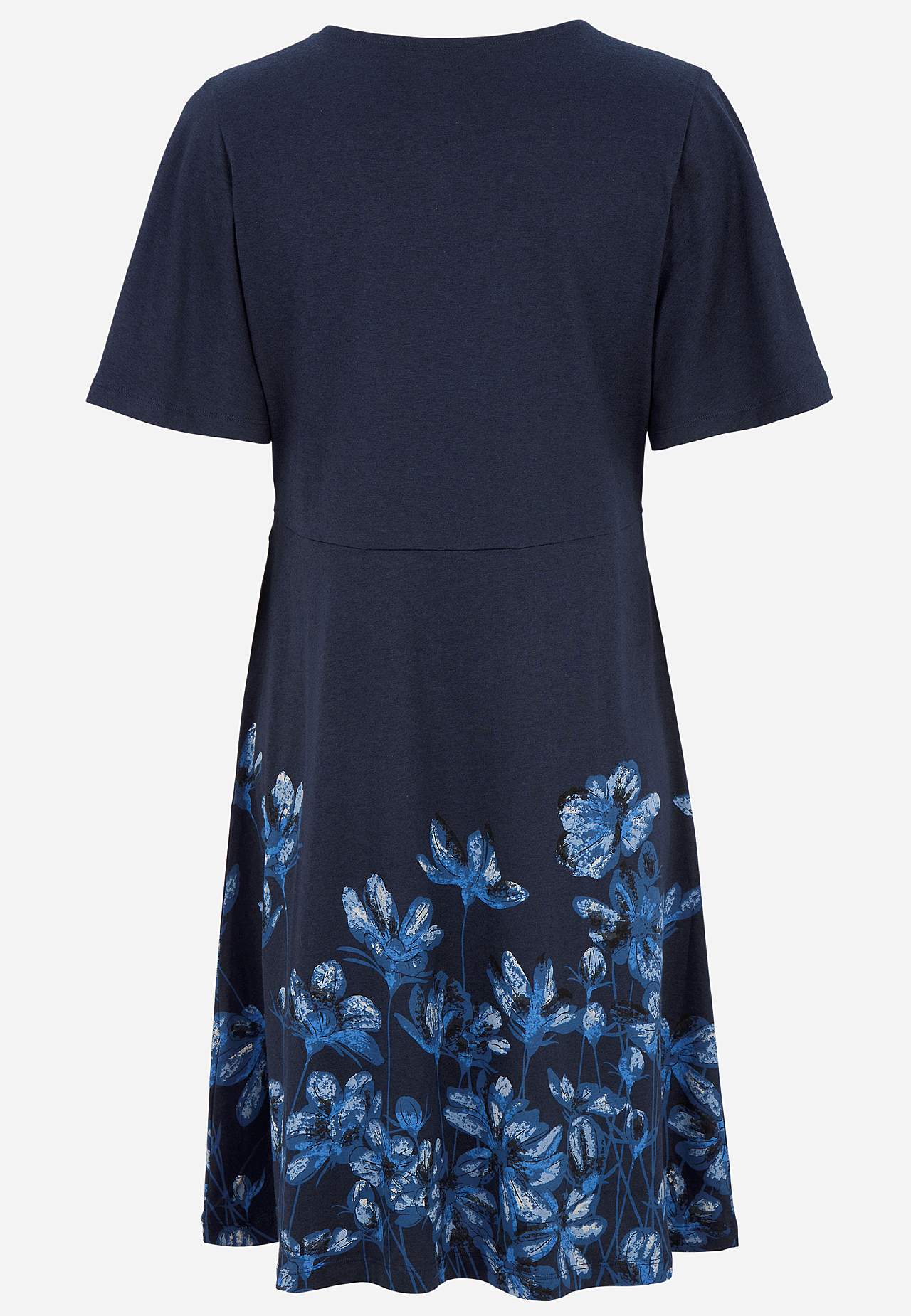 Jersey dress with floral pattern