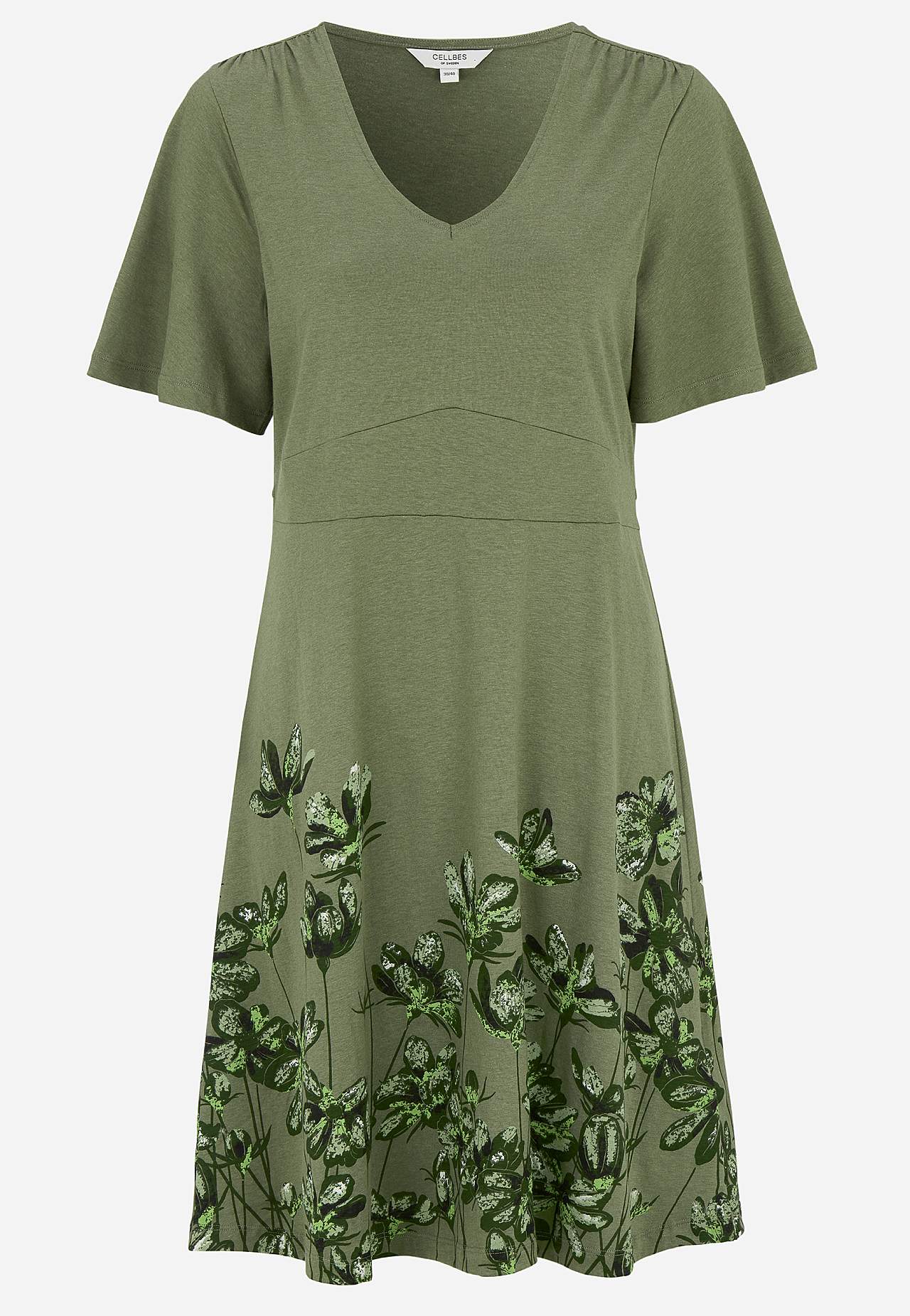 Jersey dress with floral pattern