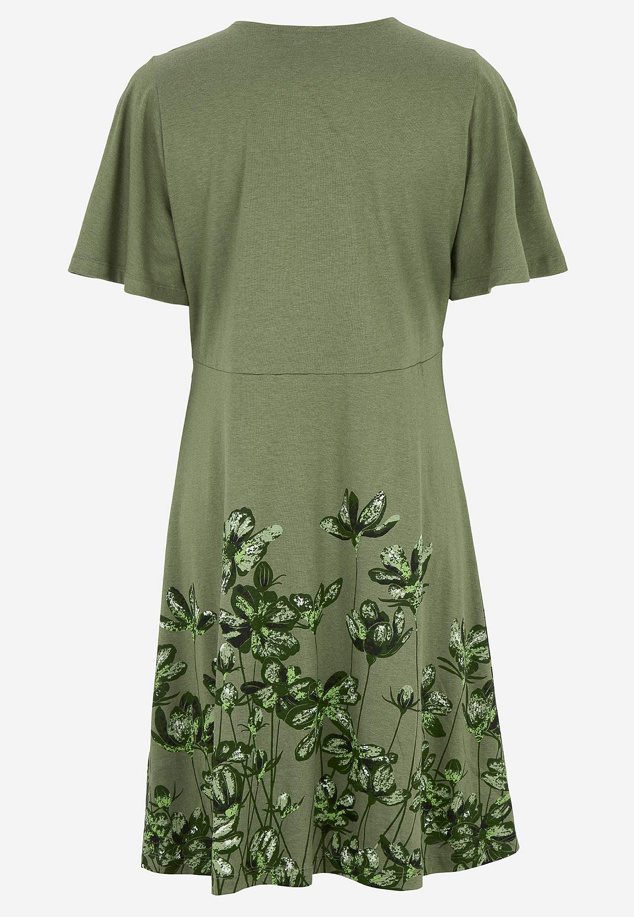 Jersey dress with floral pattern