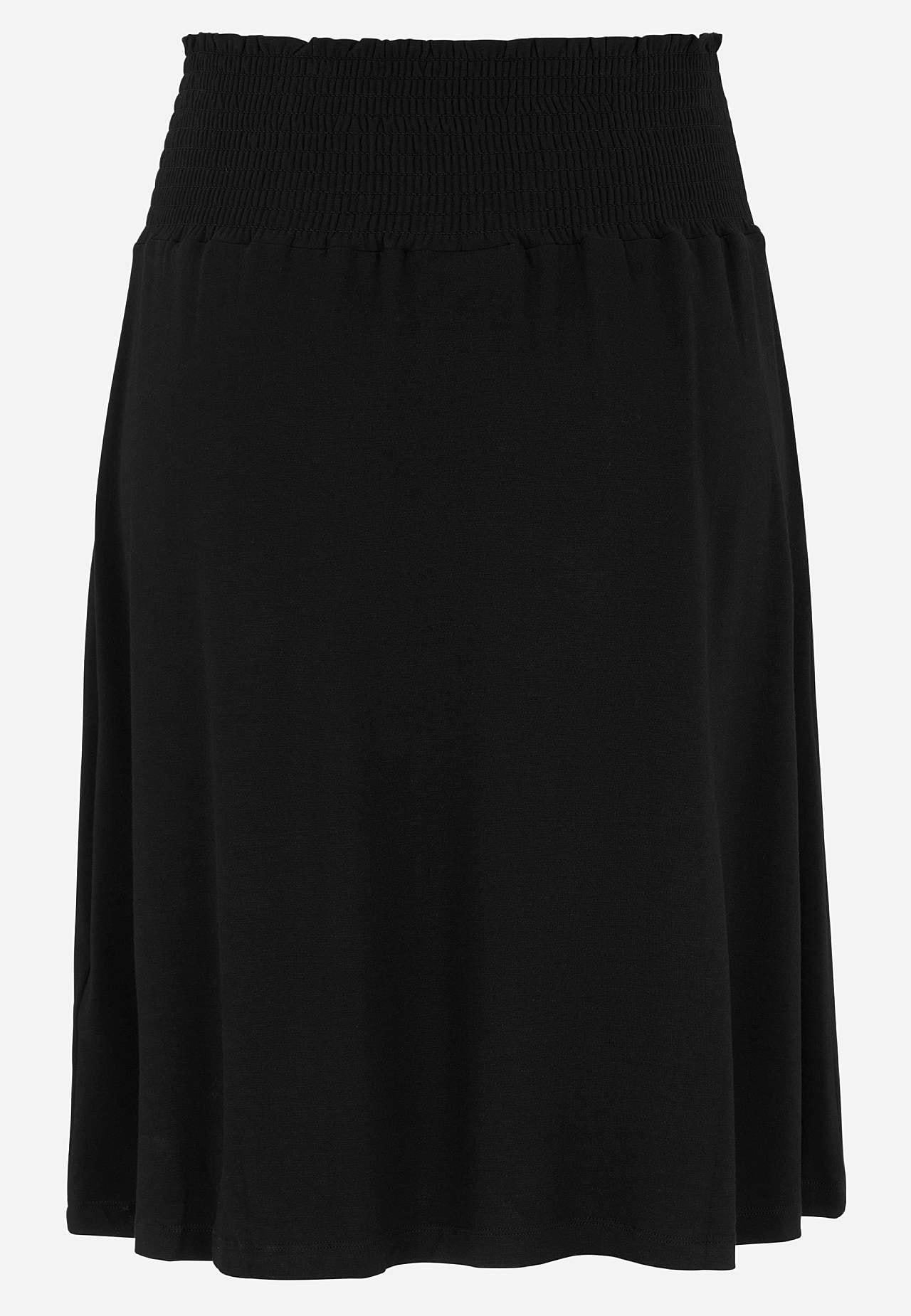 Jersey skirt with pockets