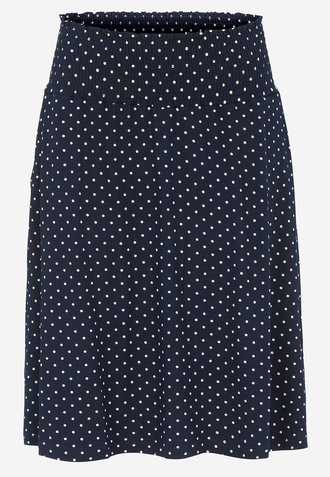 Jersey skirt with pockets