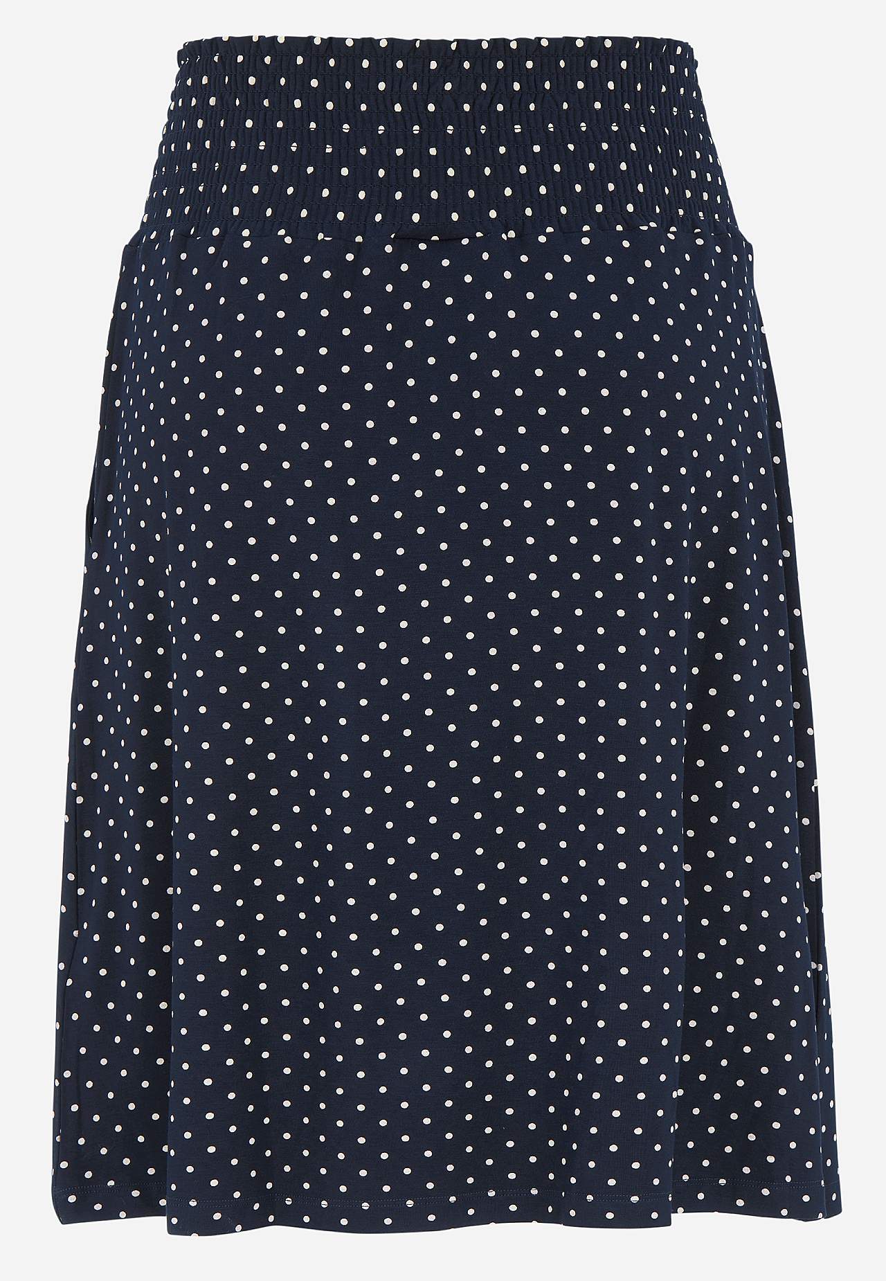 Jersey skirt with pockets