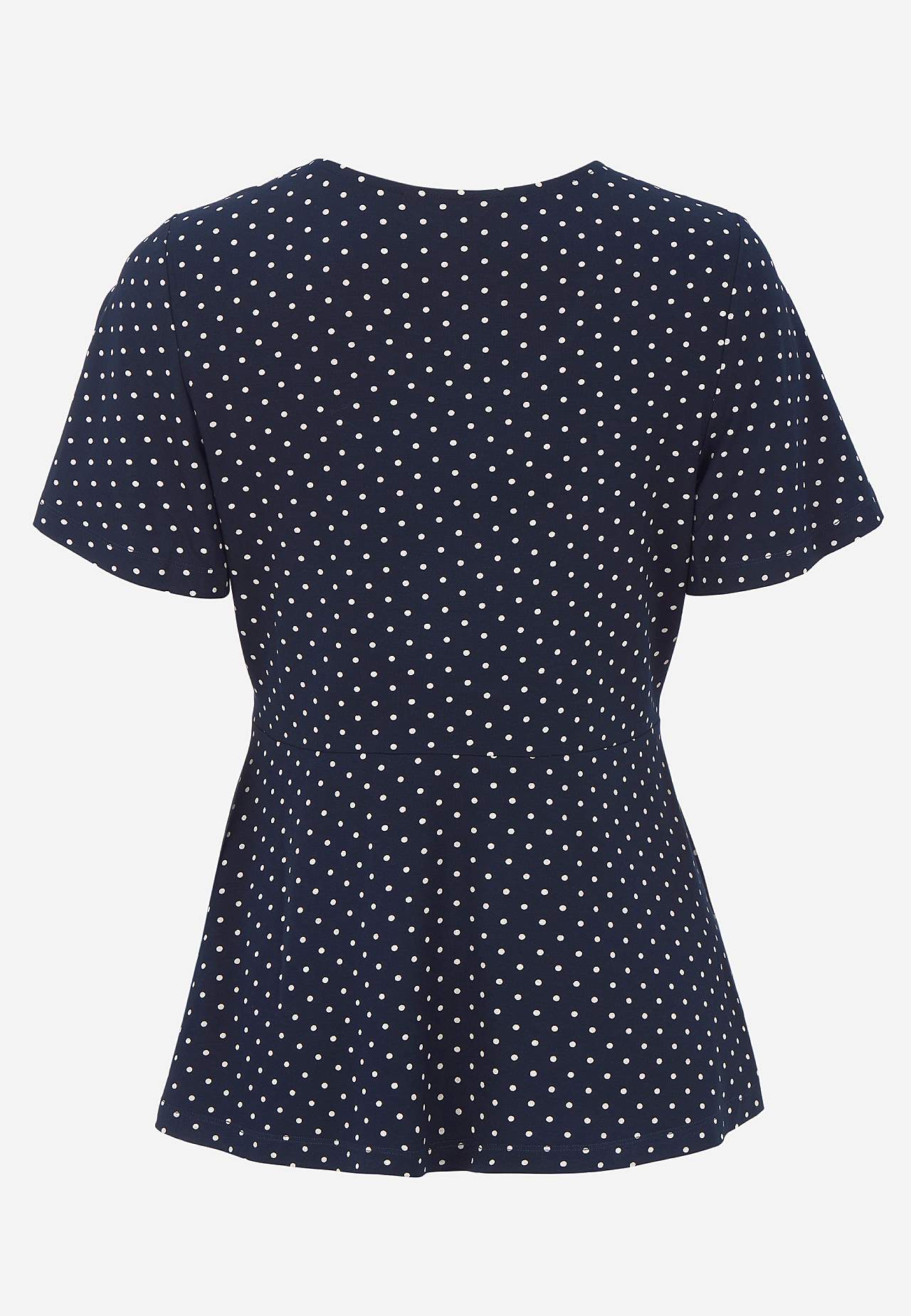 Patterned jersey top
