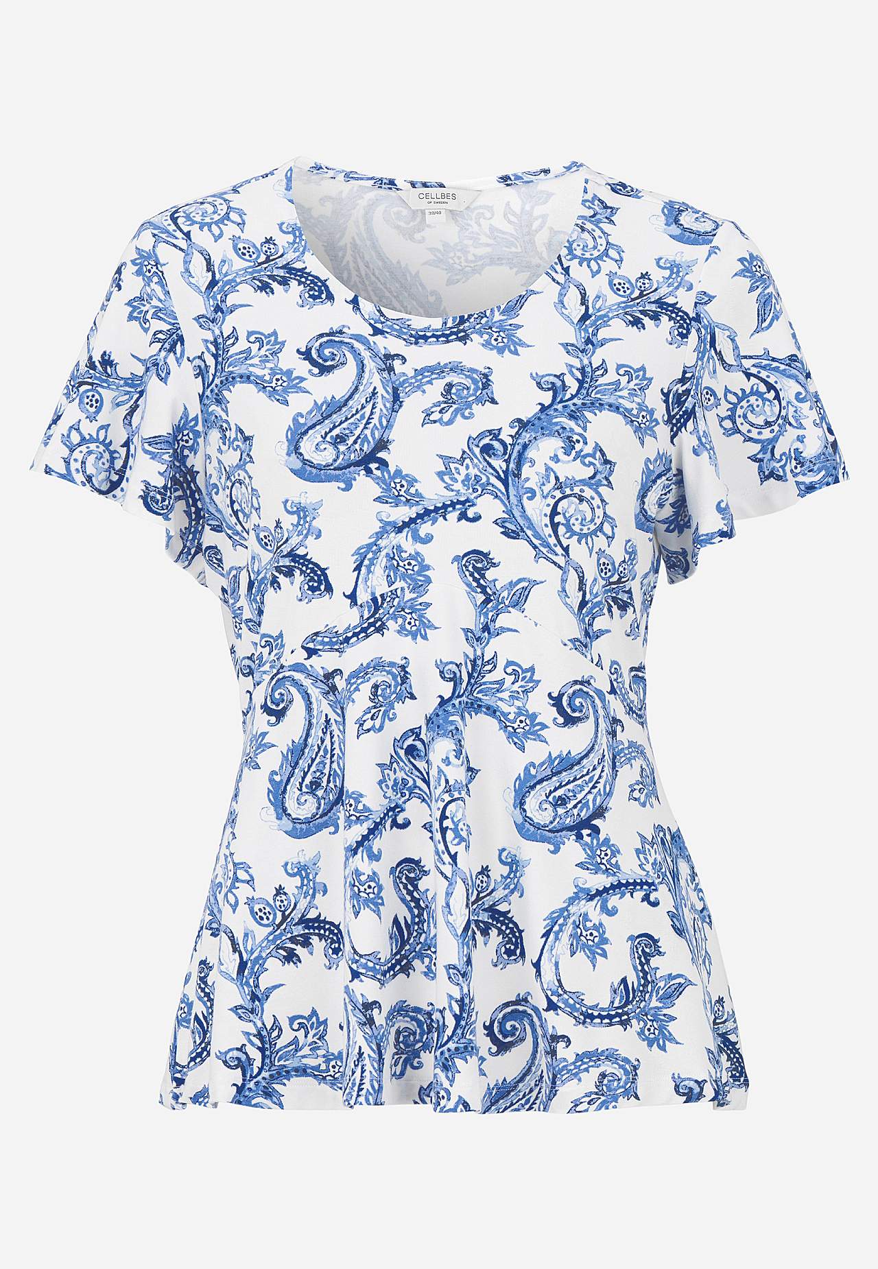 Patterned jersey top