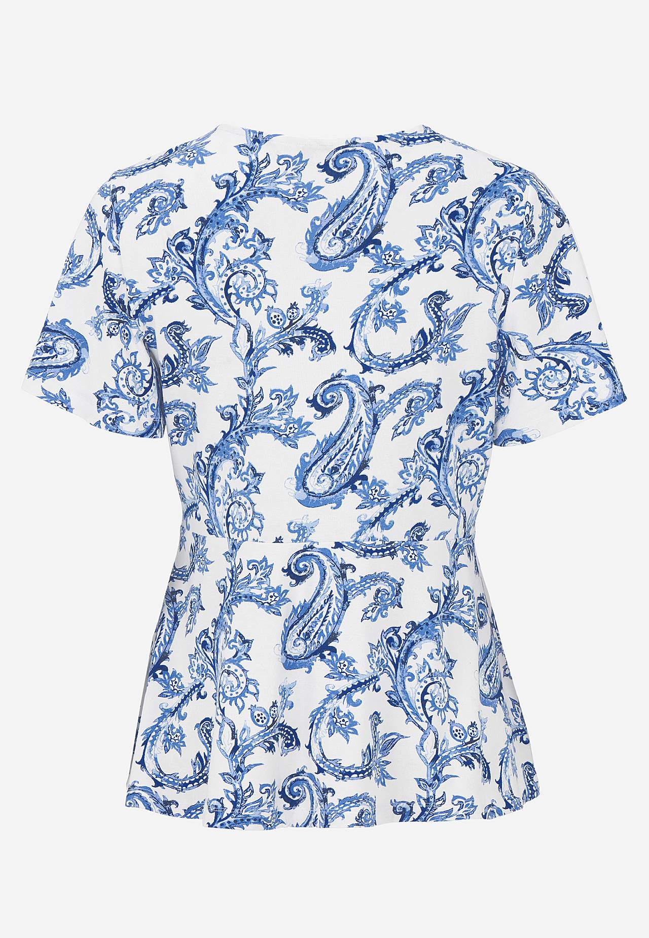 Patterned jersey top