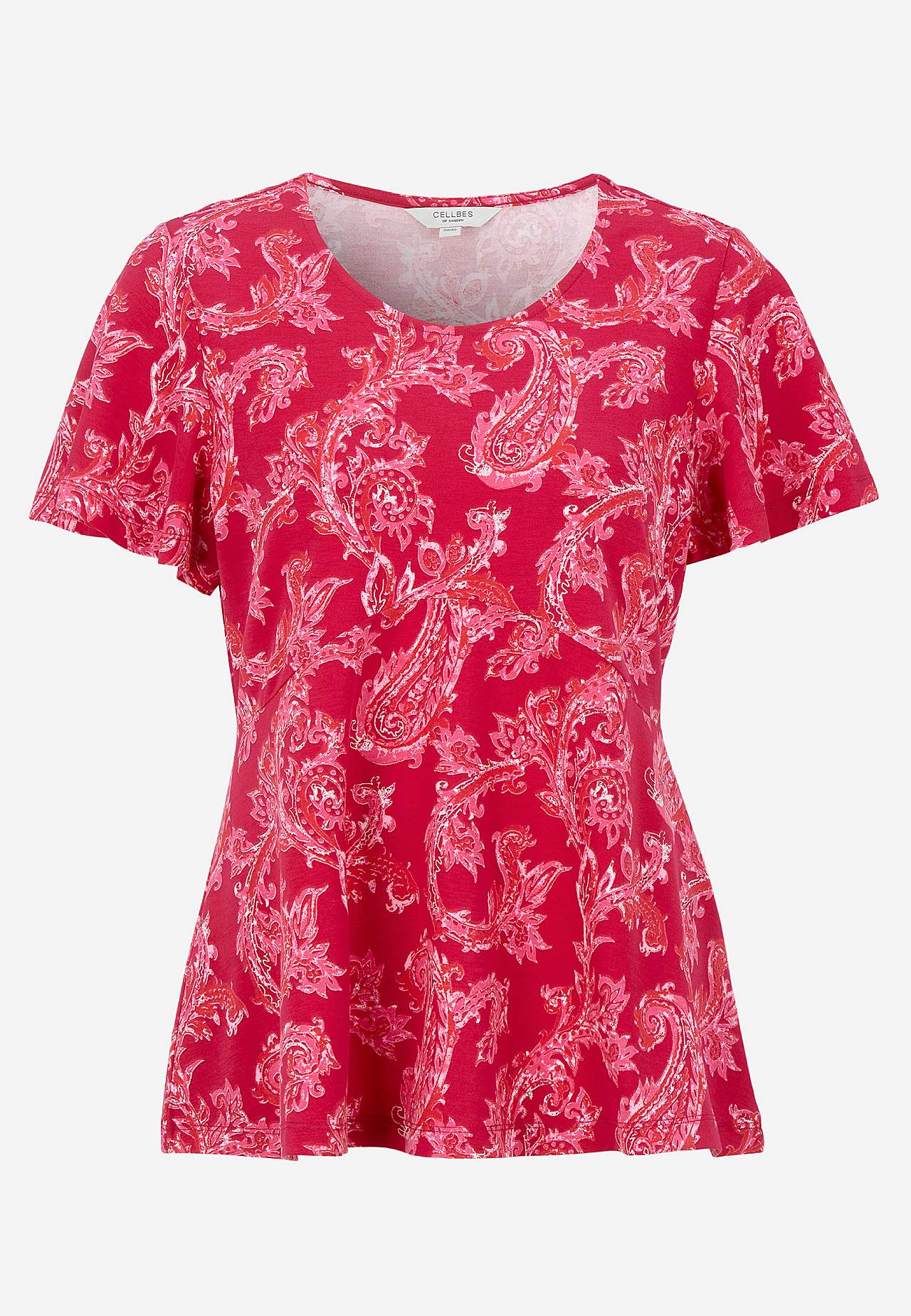 Patterned jersey top