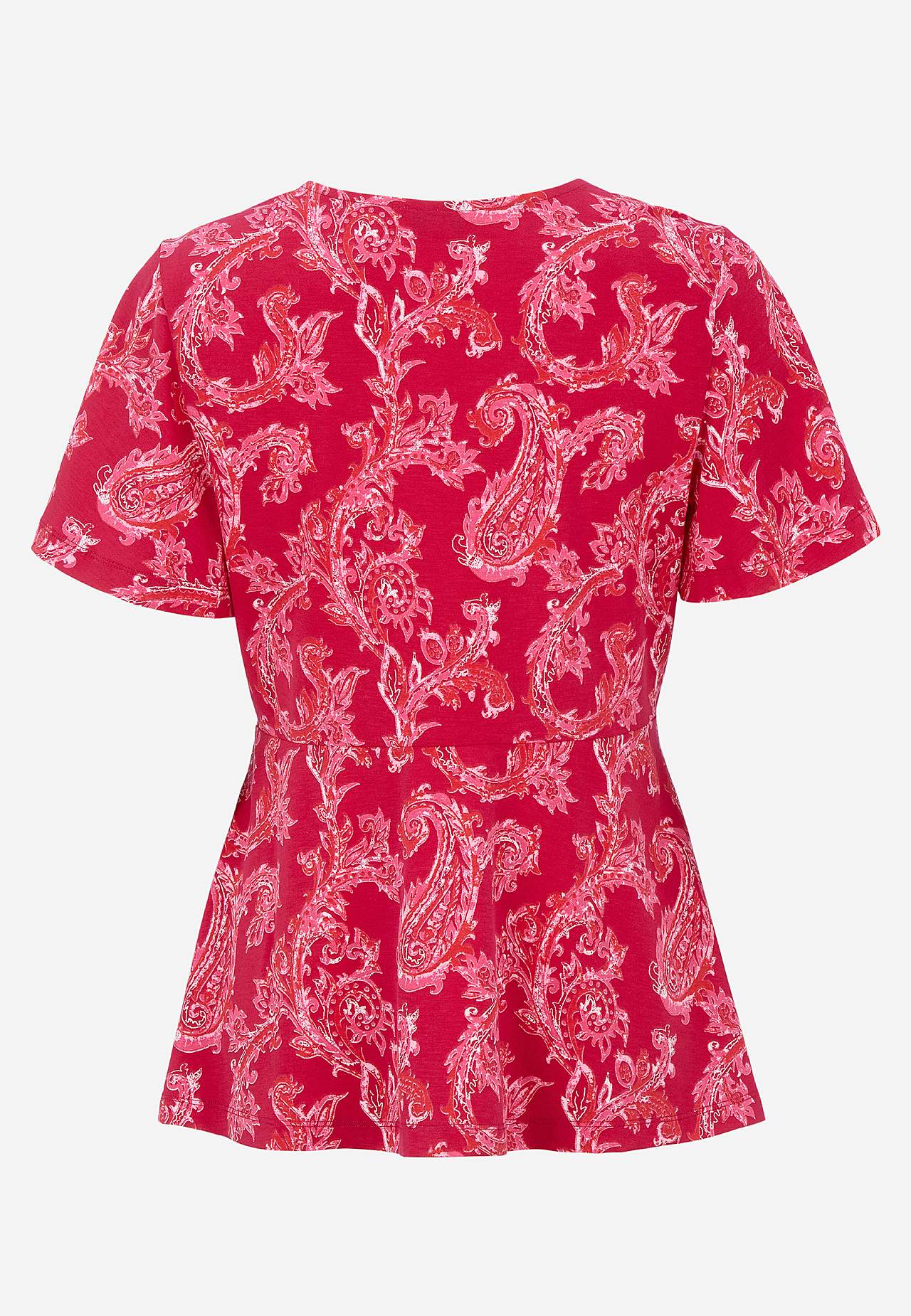 Patterned jersey top