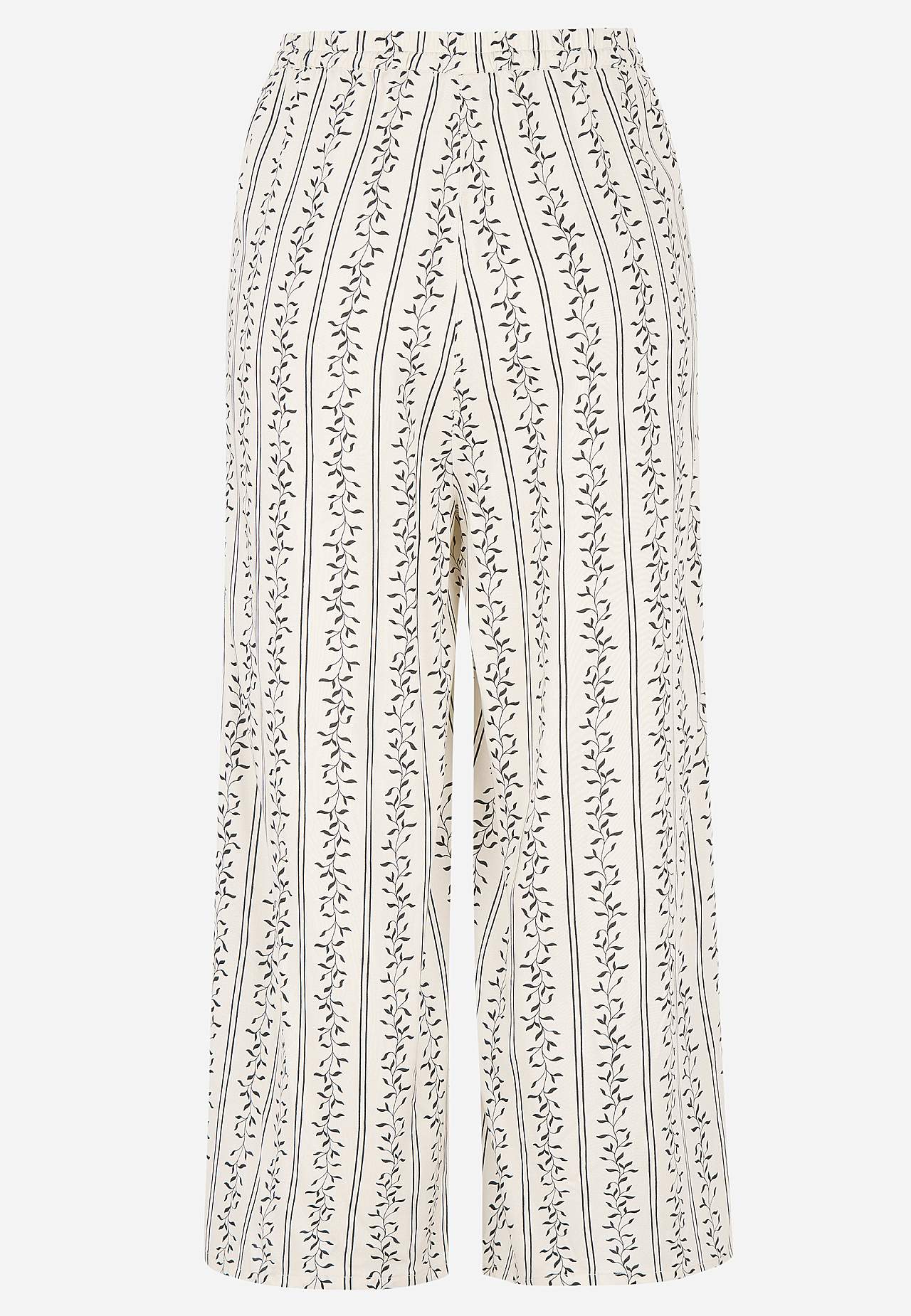 Patterned culotte trousers
